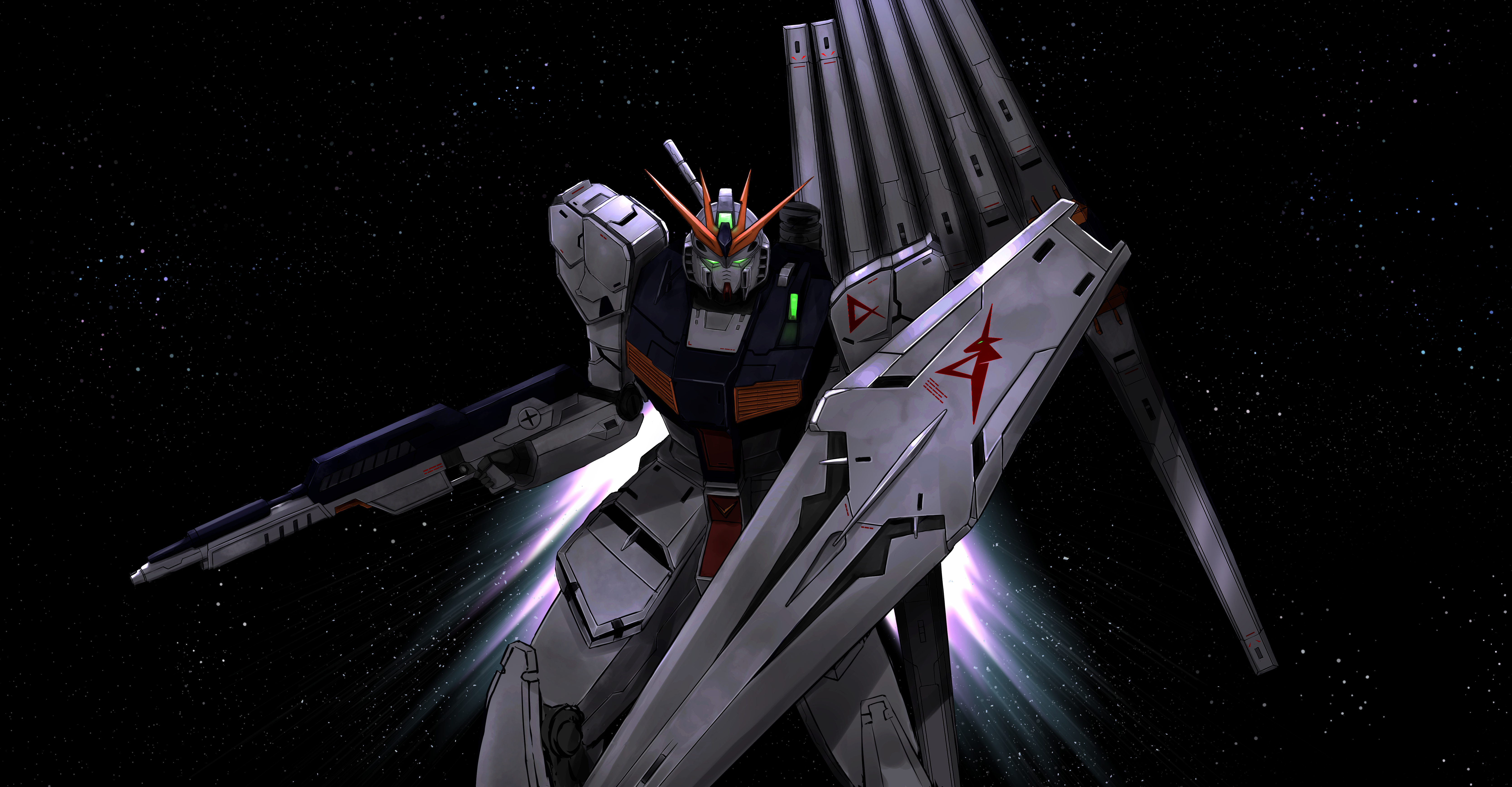 RX 93 V Gundam Mobile Suit Gundam Chars Counterattack Anime Mechs Gundam Super Robot Wars Artwork Di 6679x3478