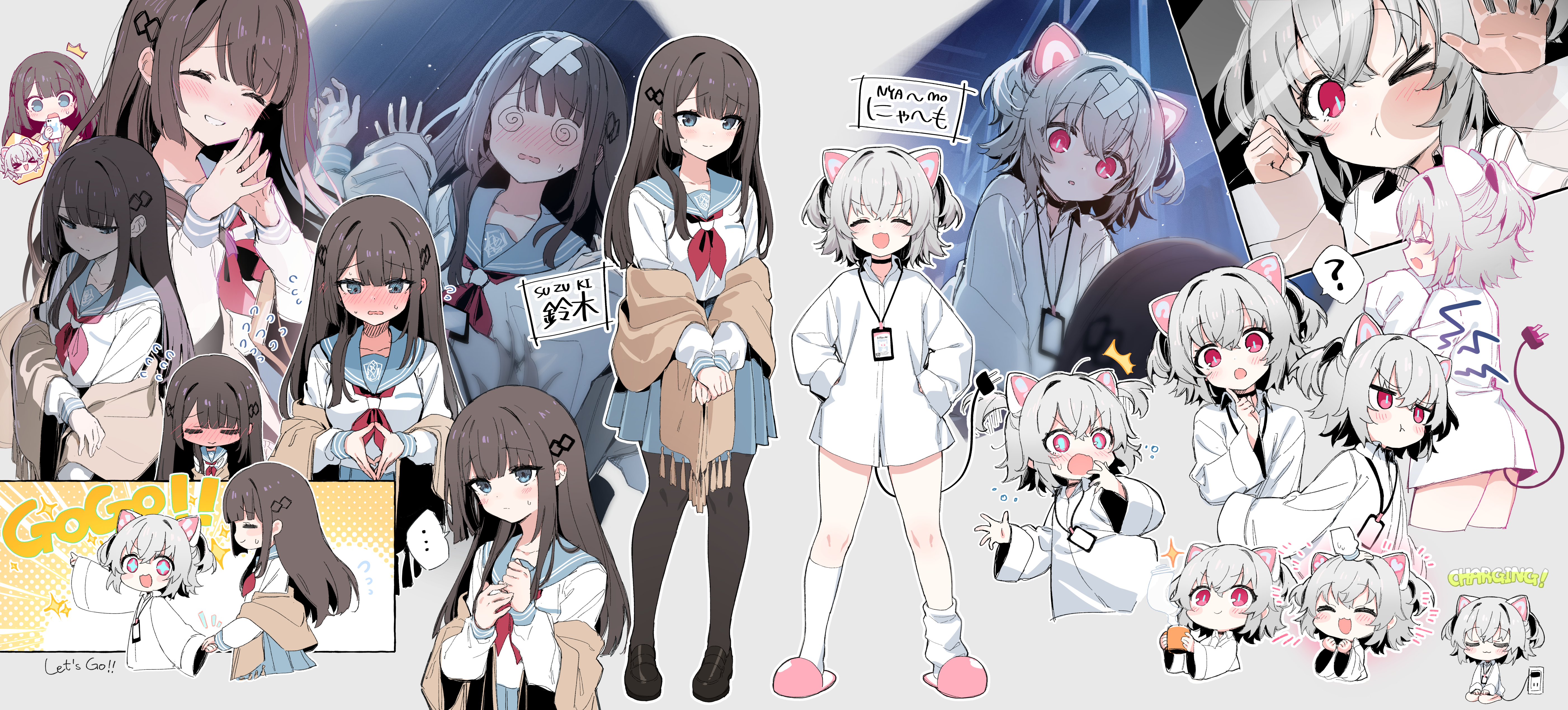 Anime Anime Girls Shnva 5608x2540