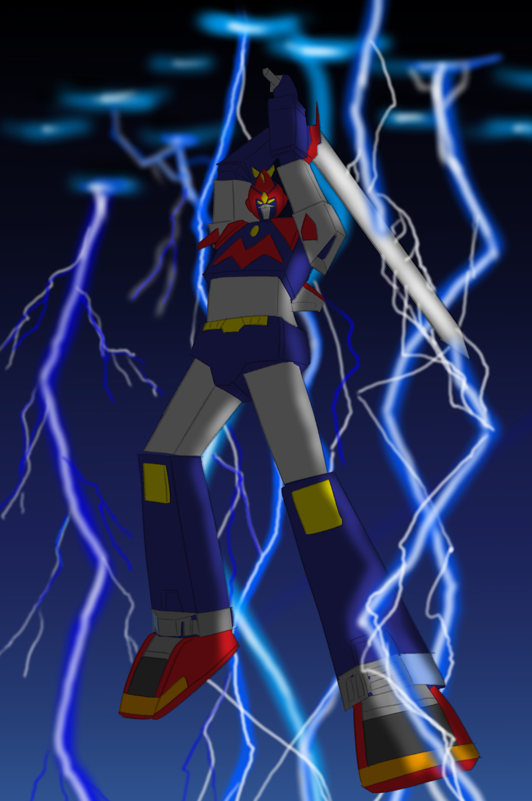 Super Electromagnetic Machine Voltes V Voltes V Anime Mechs Super Robot Taisen Artwork Digital Art F 1064x1601