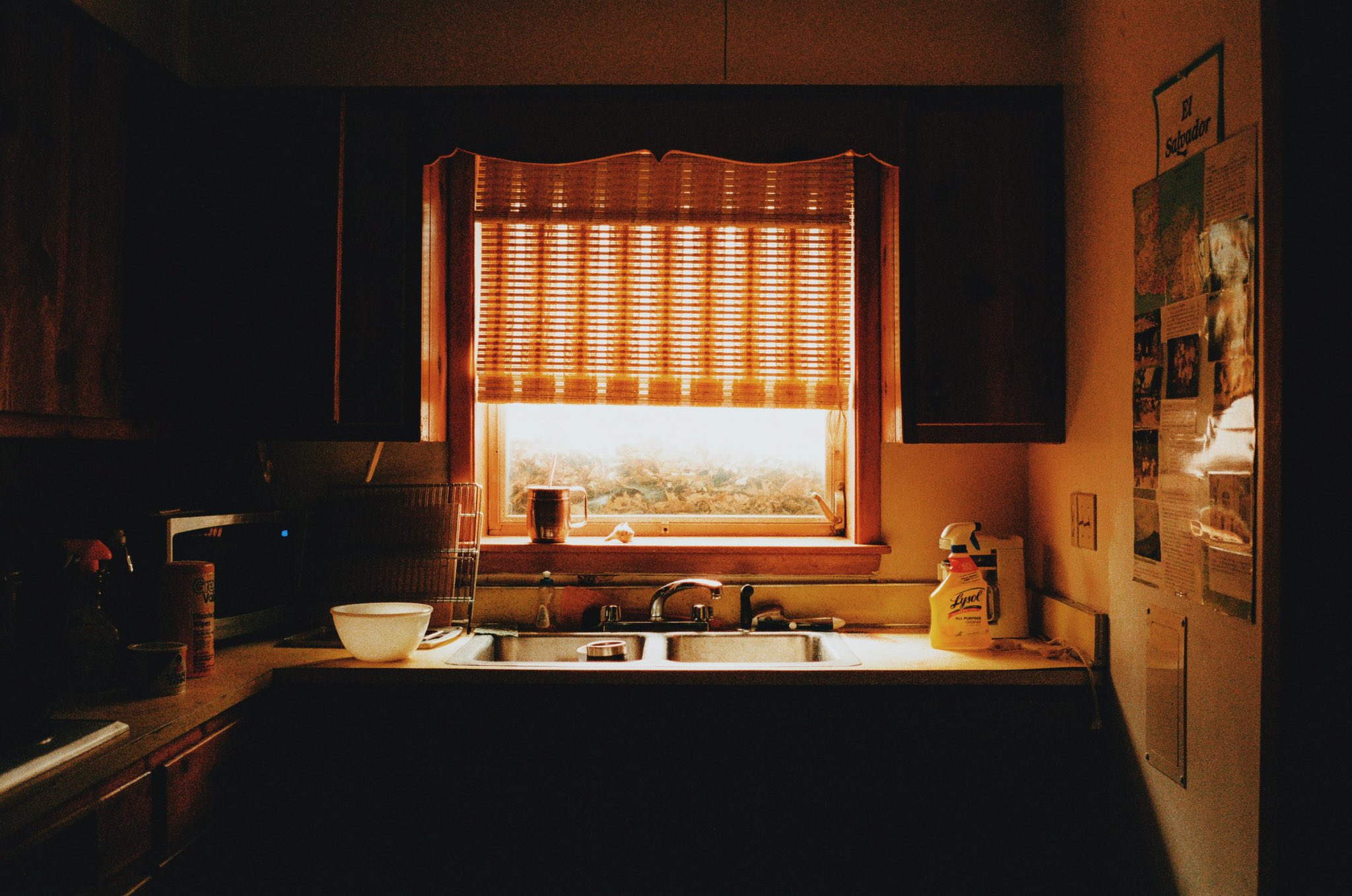 Window Kitchen Sunset Interior Blinds 2048x1358