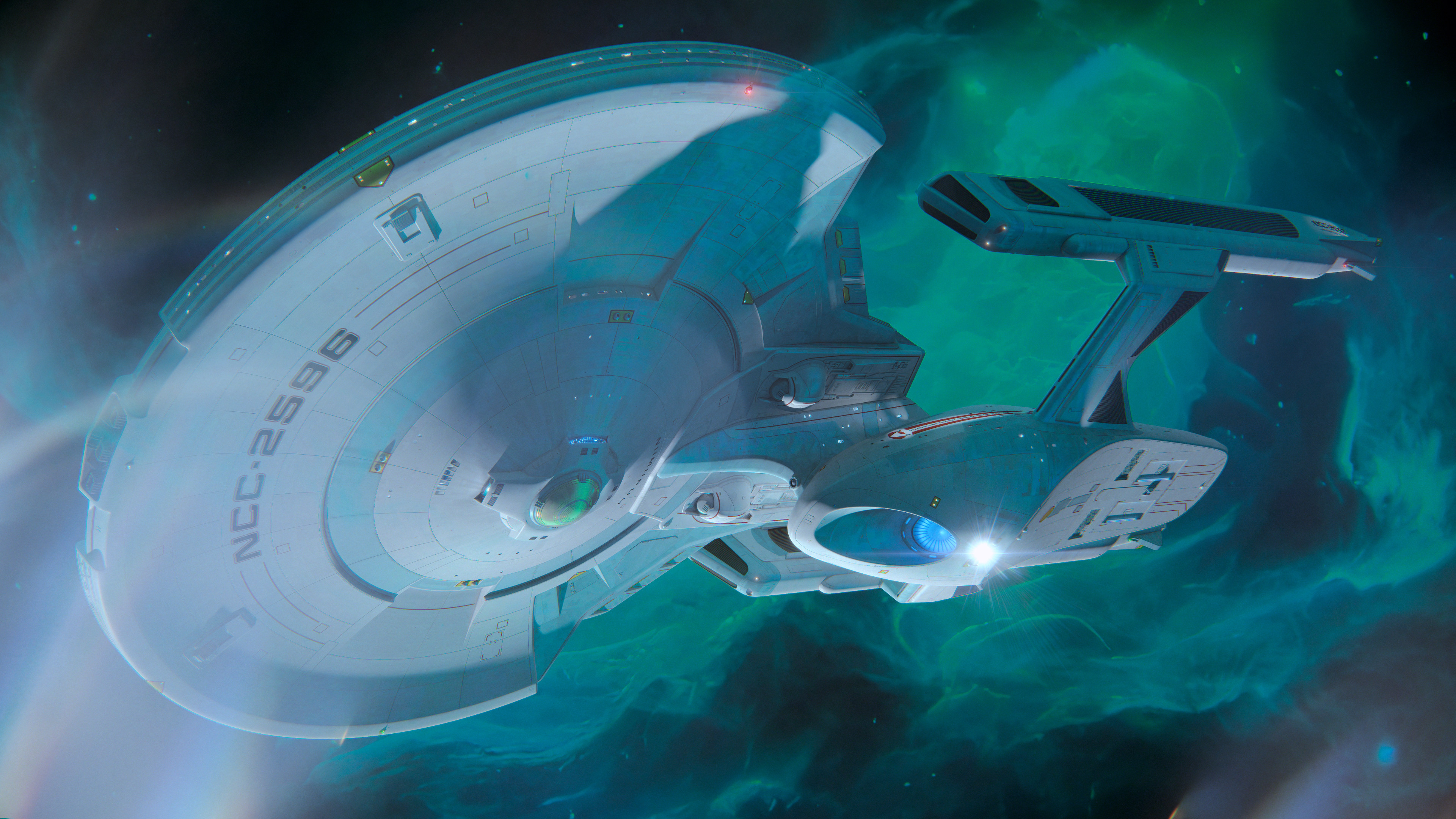 Artwork Science Fiction Fan Art Star Trek Star Trek Ships Spaceship Howie Day Shangri La Class 3840x2160