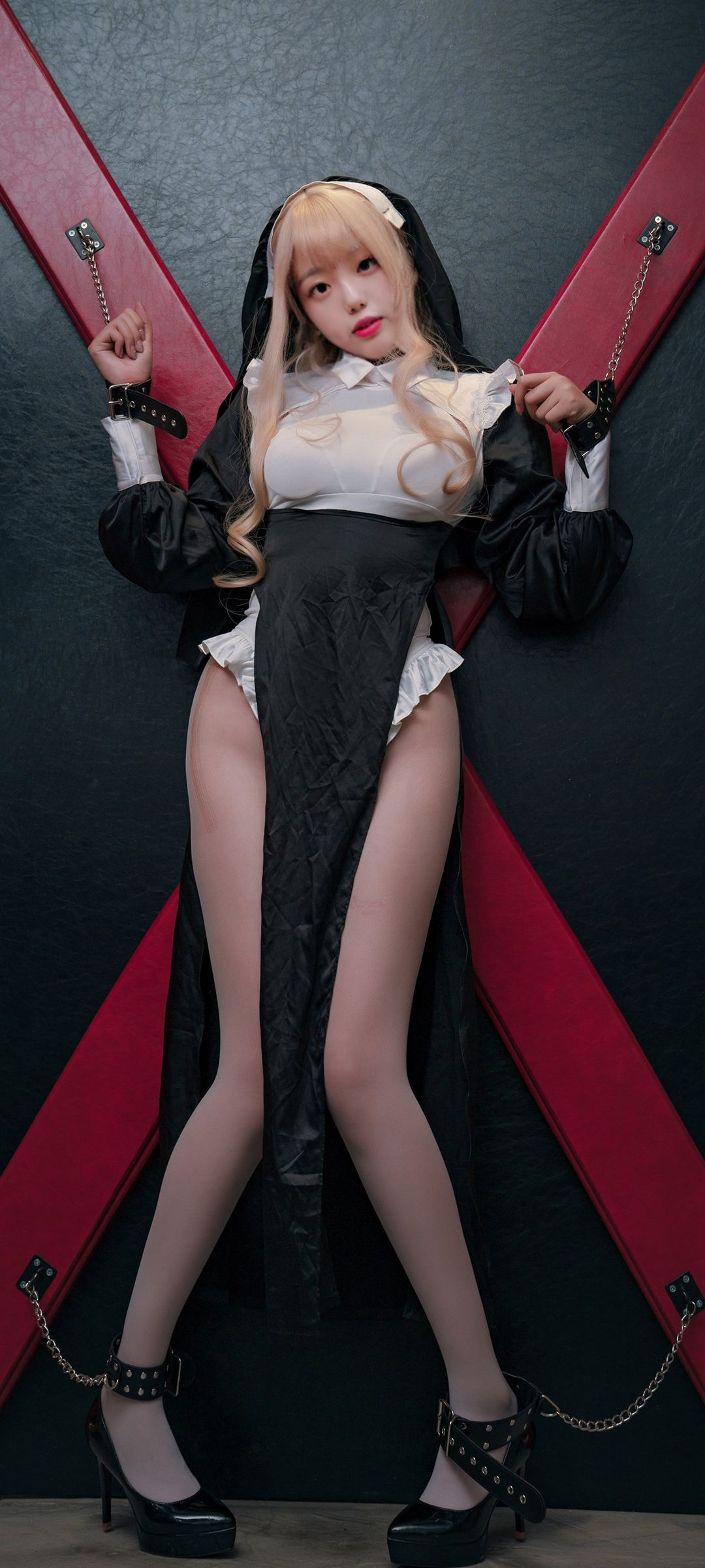 Women Nuns Blonde Cosplay Asian 1080x2400