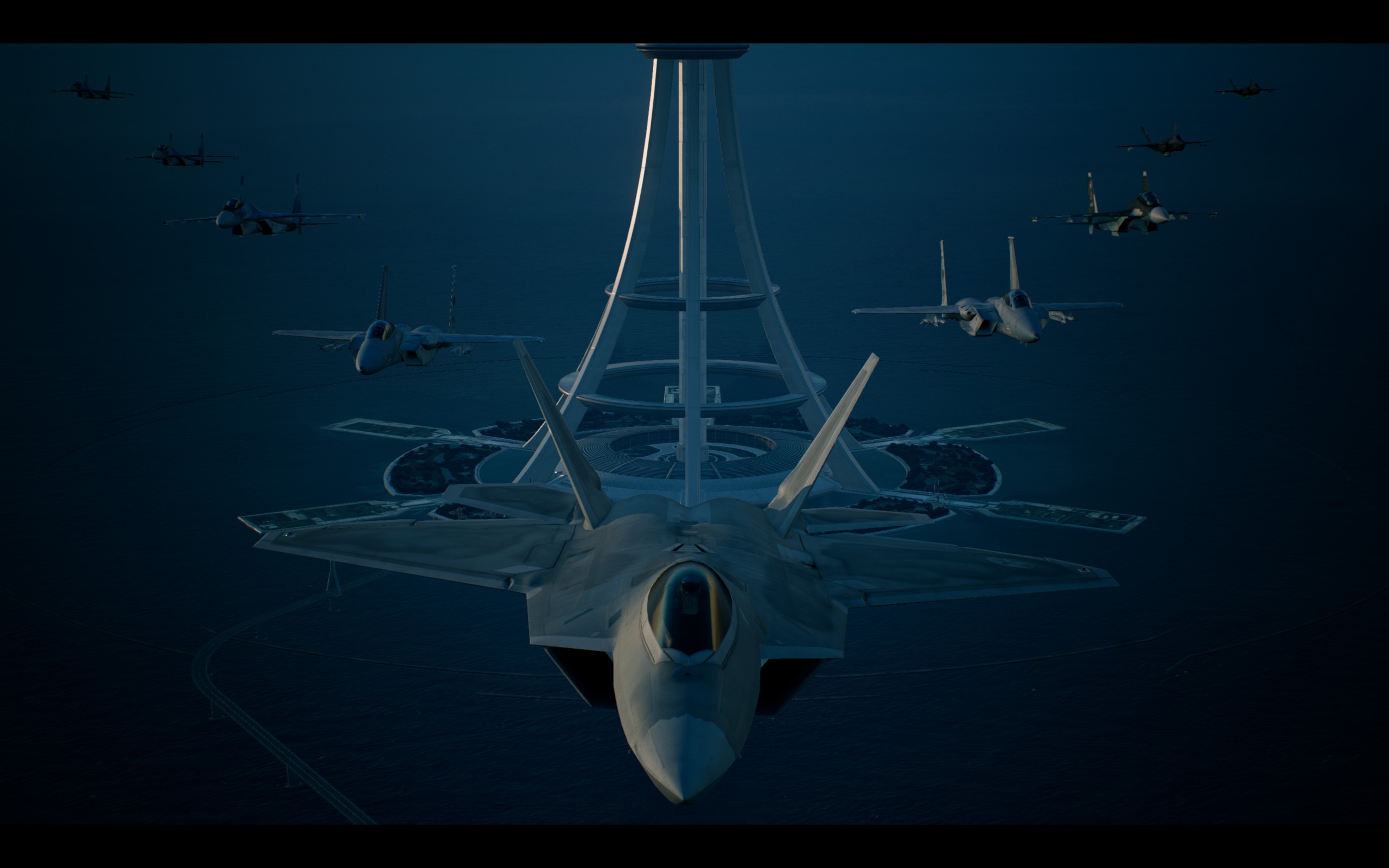 Video Games Ace Combat 7 CGi Aircraft Jets F 22 Raptor 2560x1600
