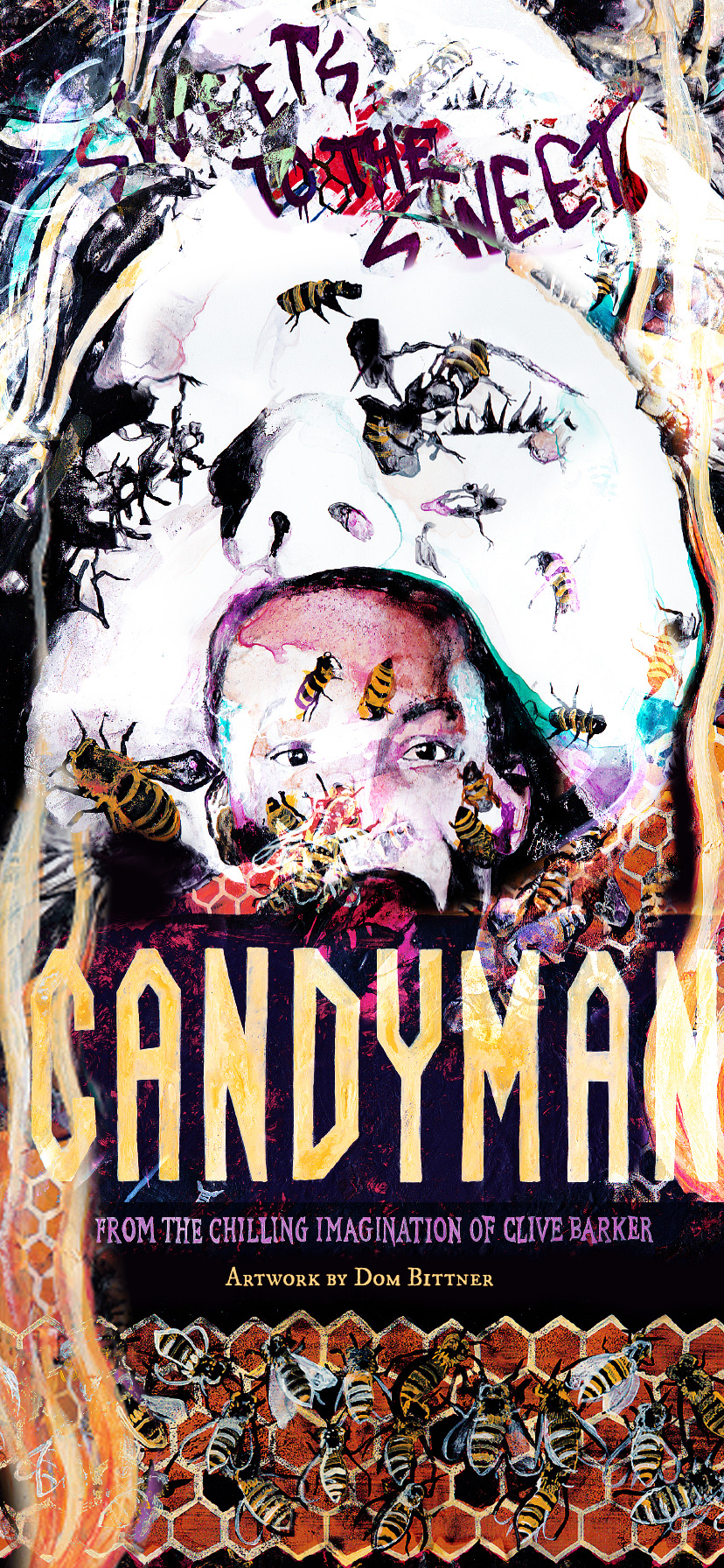 Poster Movie Poster Dom Bittner Candyman Movie Portrait Display Bees Looking At Viewer 828x1792