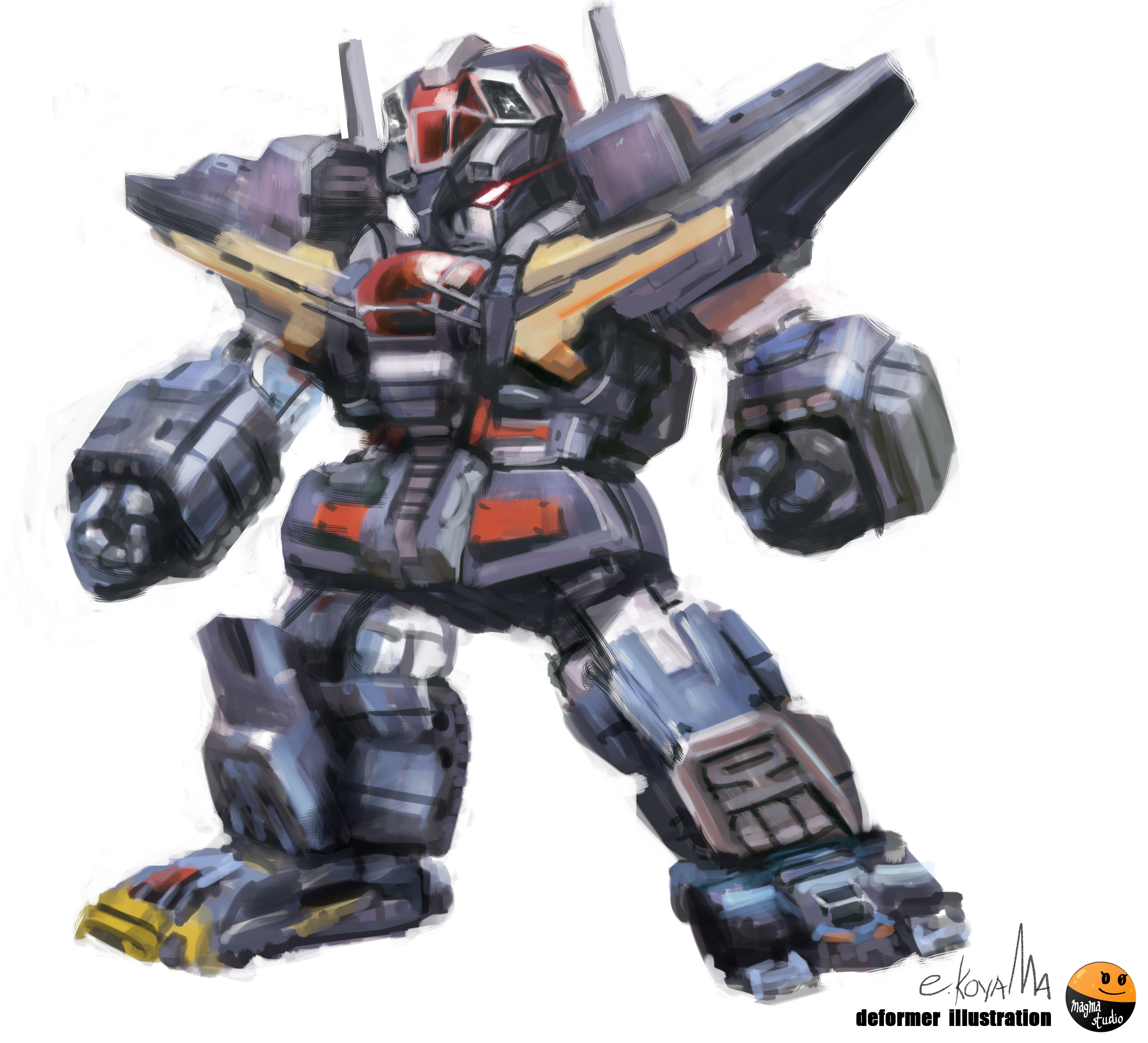 Anime Mechs Super Robot Taisen Artwork Digital Art Fan Art Dancouga Dancouga Super Beast Machine God 3300x3000