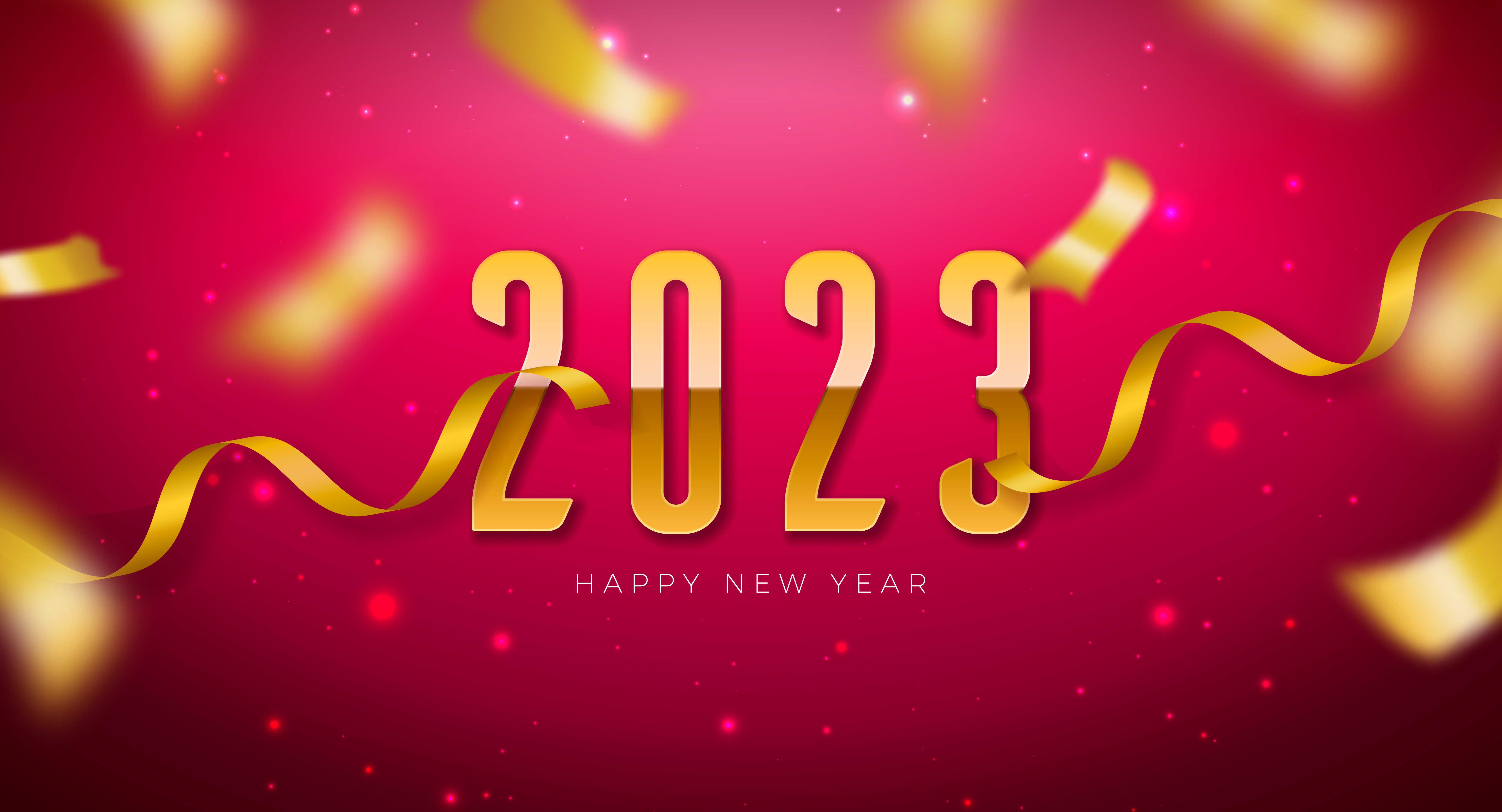 2023 Year Christmas New Year Minimalism Simple Background 6999x3786