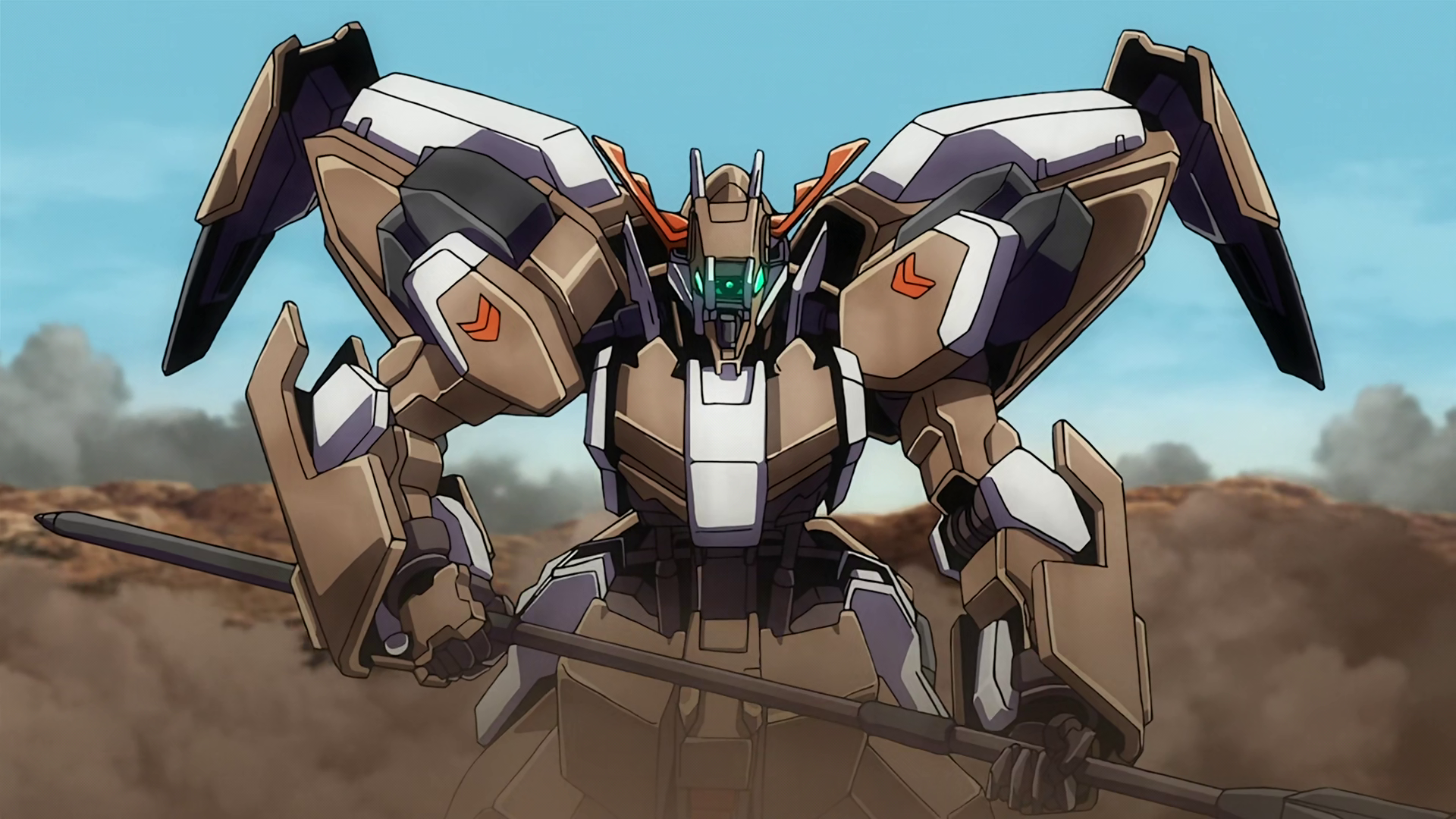 Anime Screenshot Mechs Mobile Suit Gundam Iron Blooded Orphans Gundam Sand Clear Sky Gundam Gusion R 1920x1080