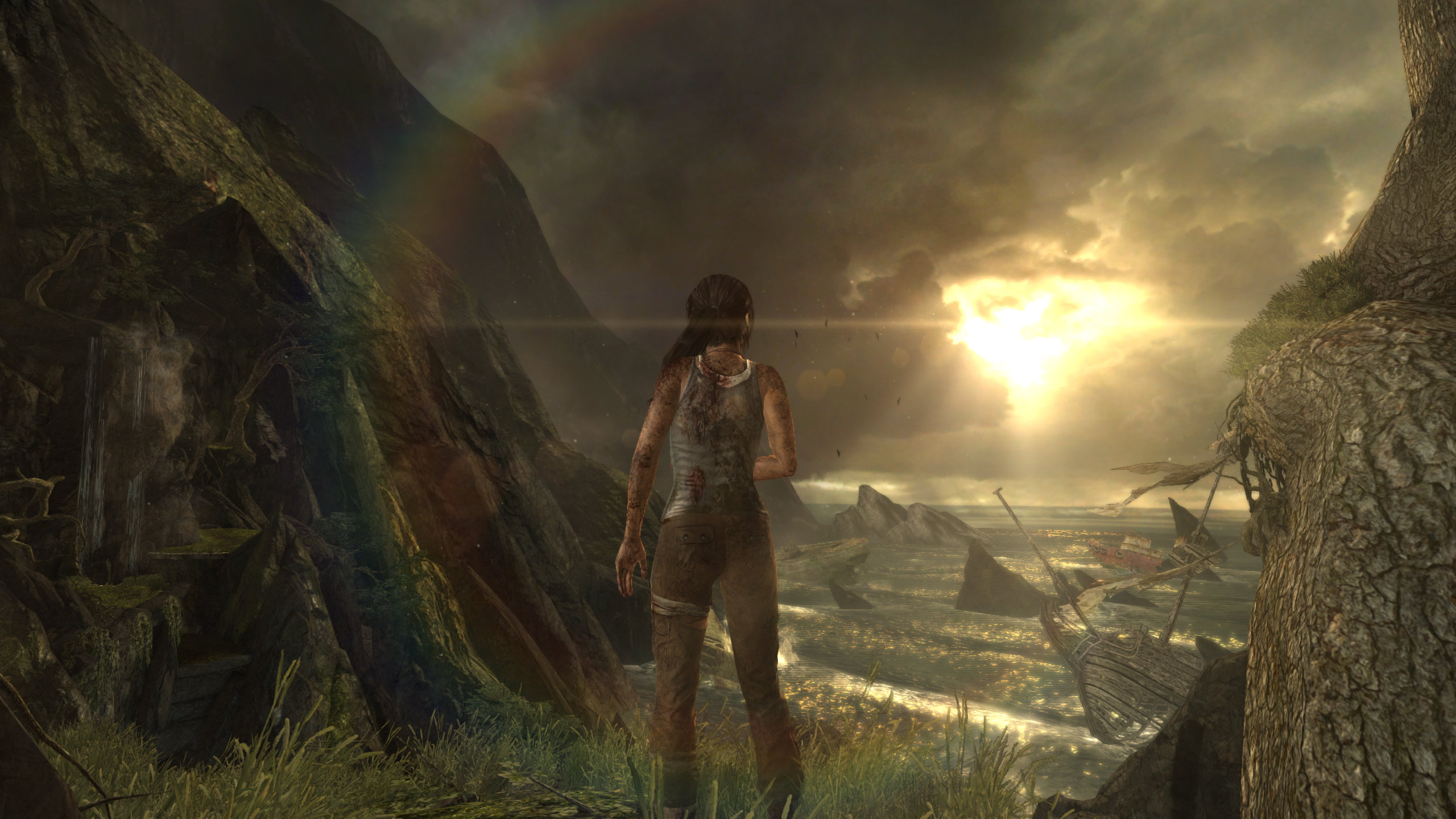 Lara Croft Tomb Raider Tomb Raider 15 Year Celebration Tomb Raider Ii Starring Lara Croft Tomb Raide 2560x1440