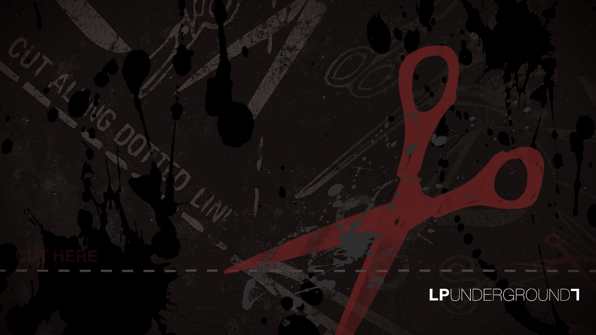 Linkin Park Scissors Spray Album Covers Simple Background 1920x1080