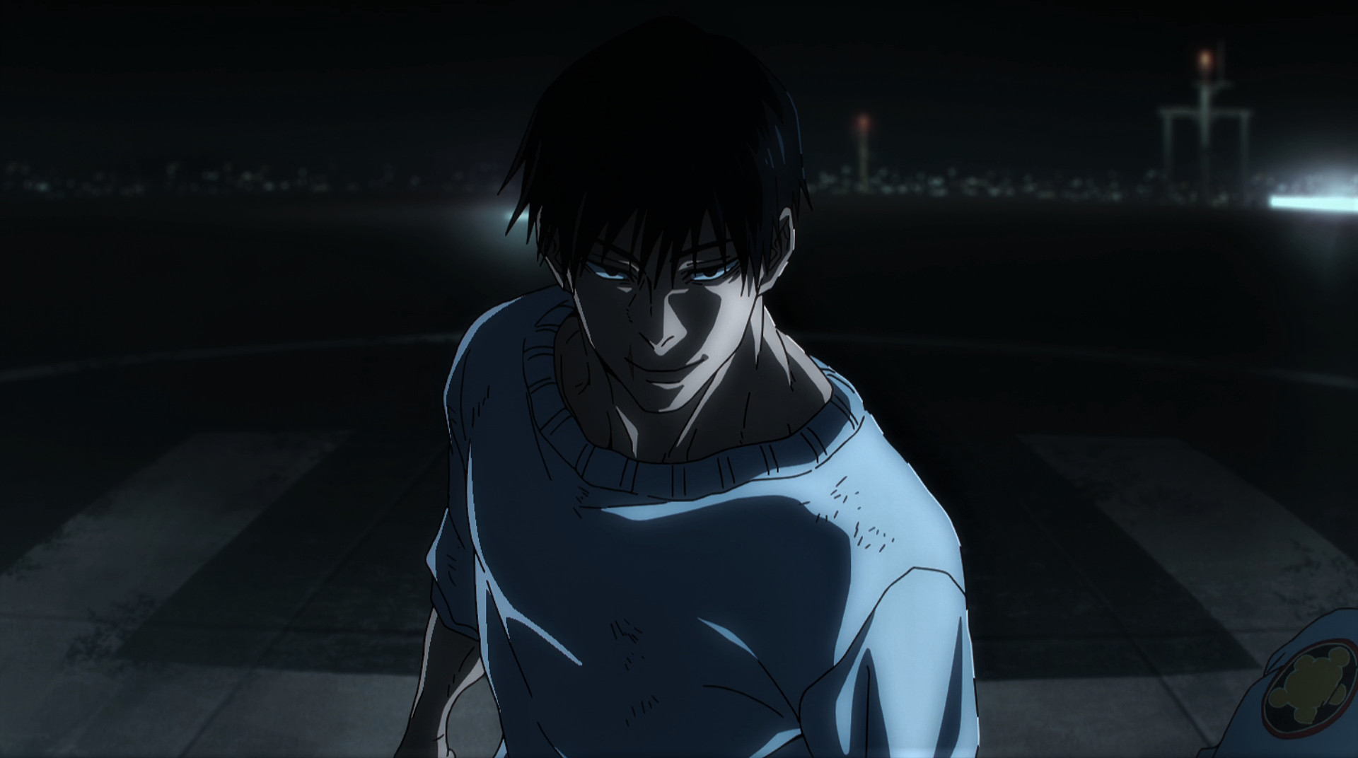 Jujutsu Kaisen Fushiguro Toji Dark Sweater Lights Scars Anime Anime Screenshot Anime Boys Smiling Lo 1920x1072