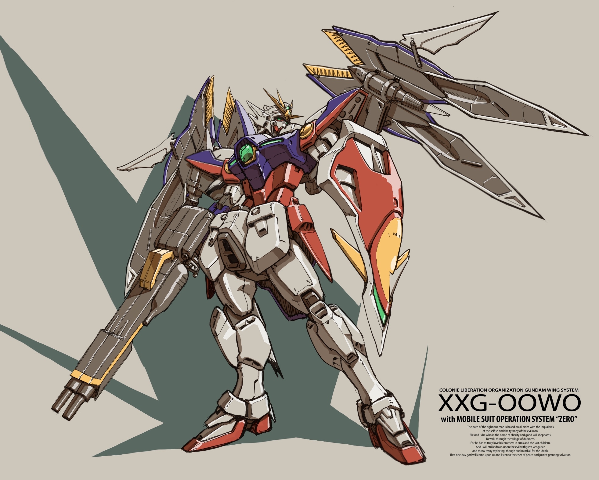 Anime Mechs Super Robot Taisen Gundam Mobile Suit Gundam Wing Wing Gundam Zero Artwork Digital Art F 1963x1573