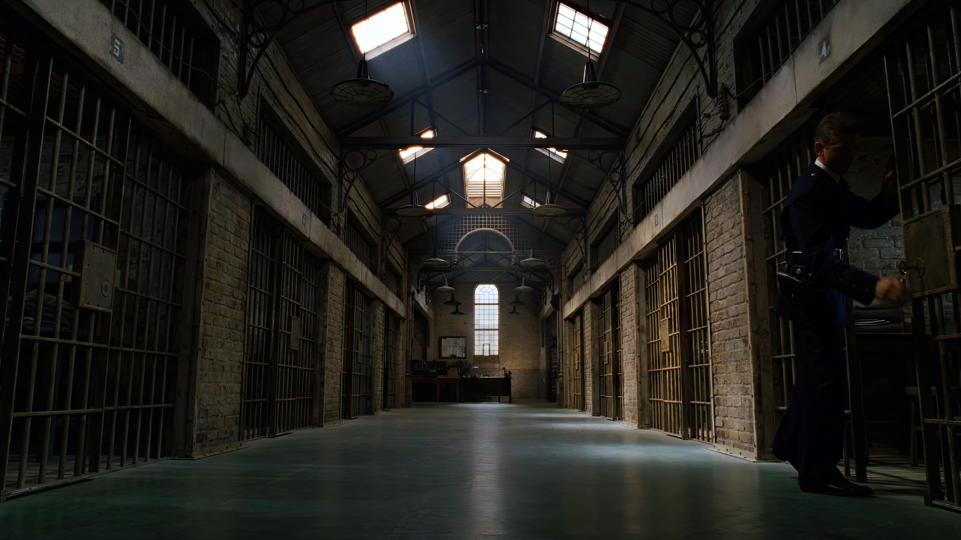 The Green Mile Hallway Movies Film Stills Prison Prison Cell Guard Window 1920x1080