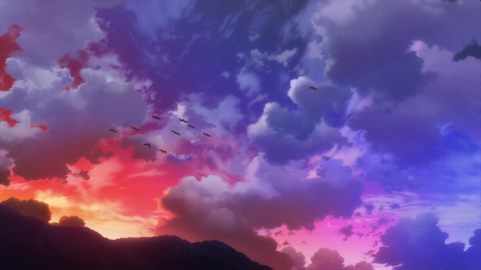 Re Zero Kara Hajimeru Isekai Seikatsu Screen Shot Anime Anime Screenshot Sky Clouds Birds Animals 1920x1080