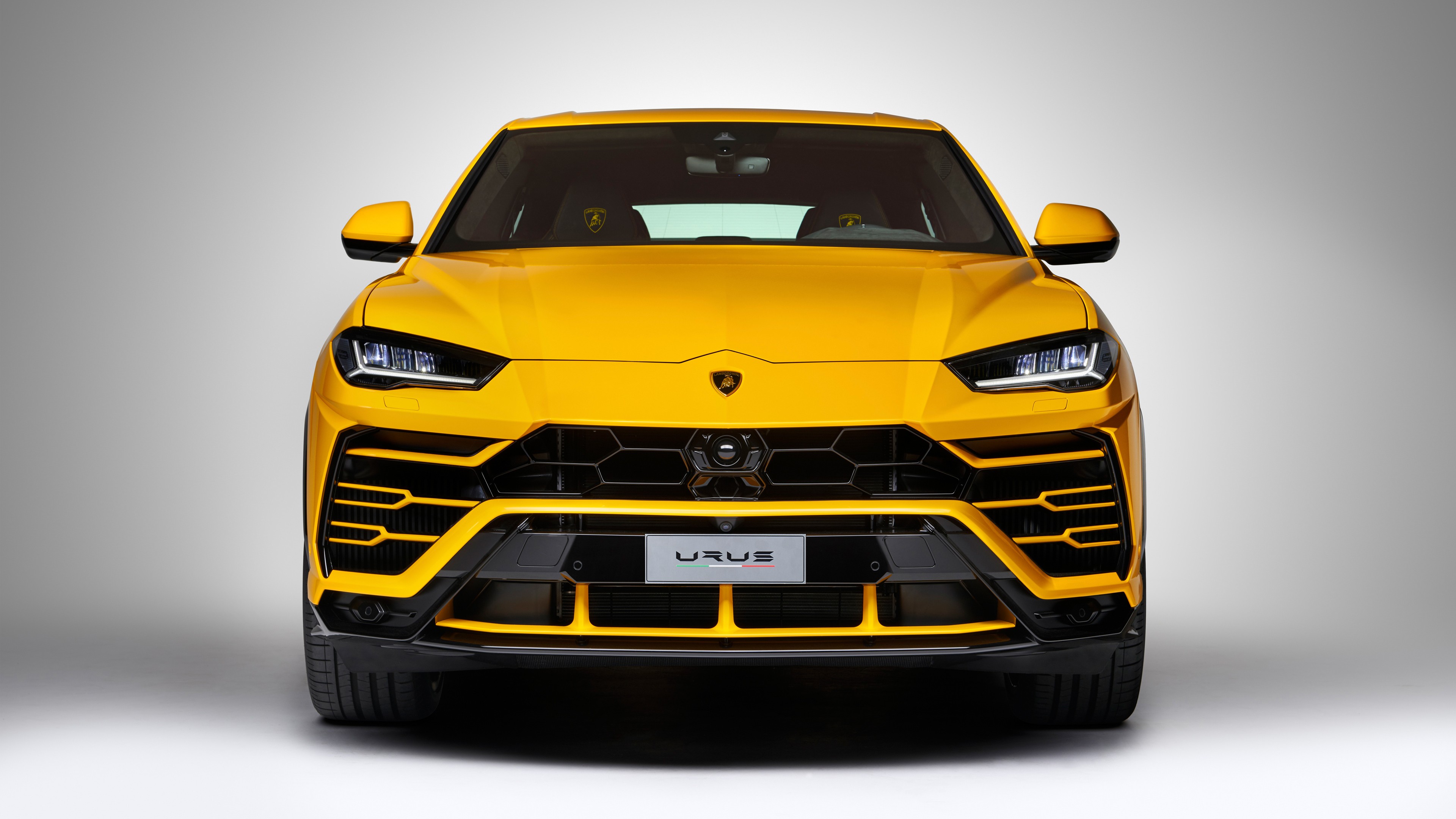 Urus Lamborghini Car Yellow Yellow Cars Simple Background 3840x2160
