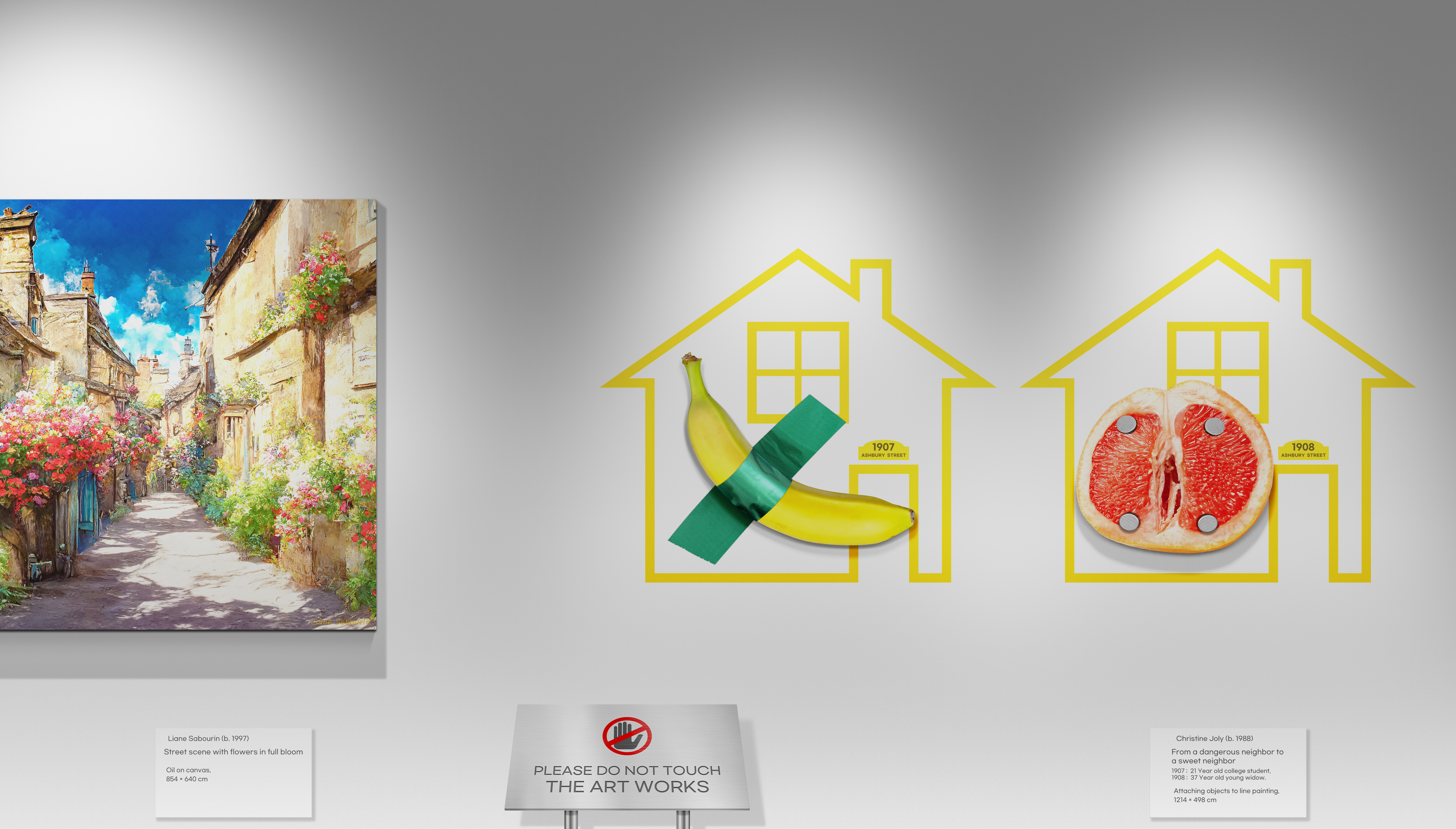 Art Gallery Picture Frames CGi 6500x3700