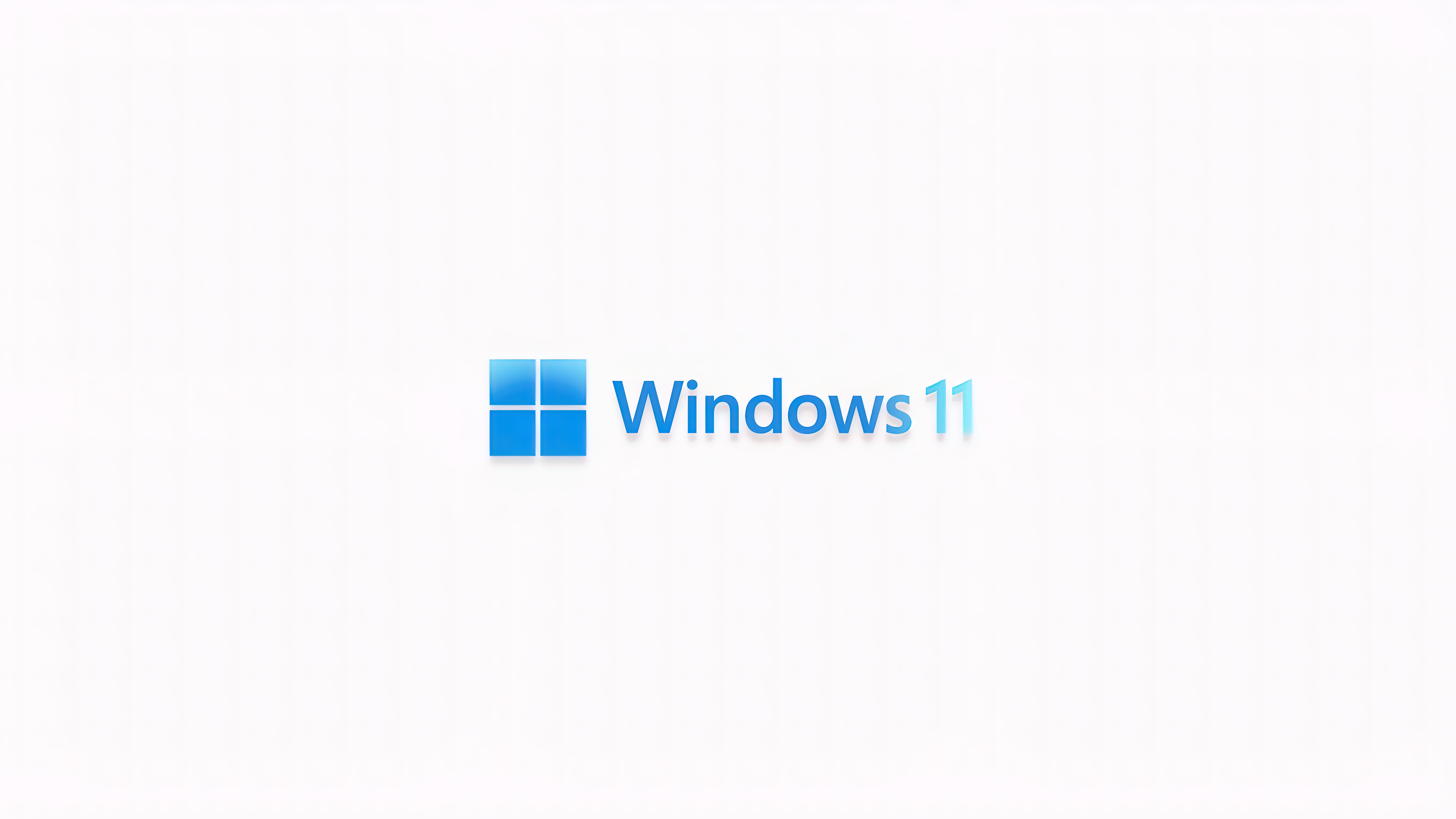 Microsoft Windows 11 Logo Simple Background White Background Minimalism 7680x4320