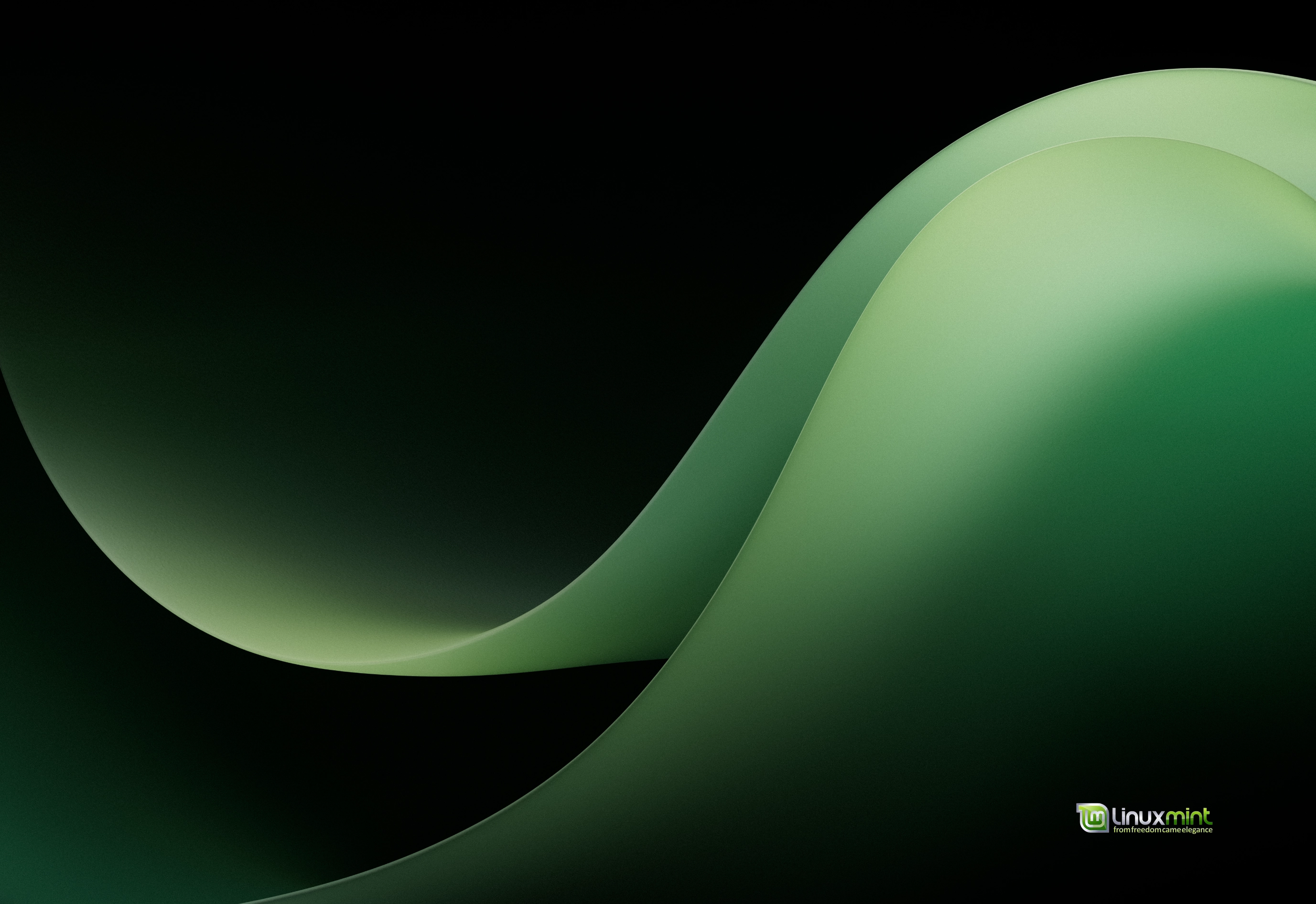 Linux Mint Linux Abstract Minimalism Simple Background 3840x2638