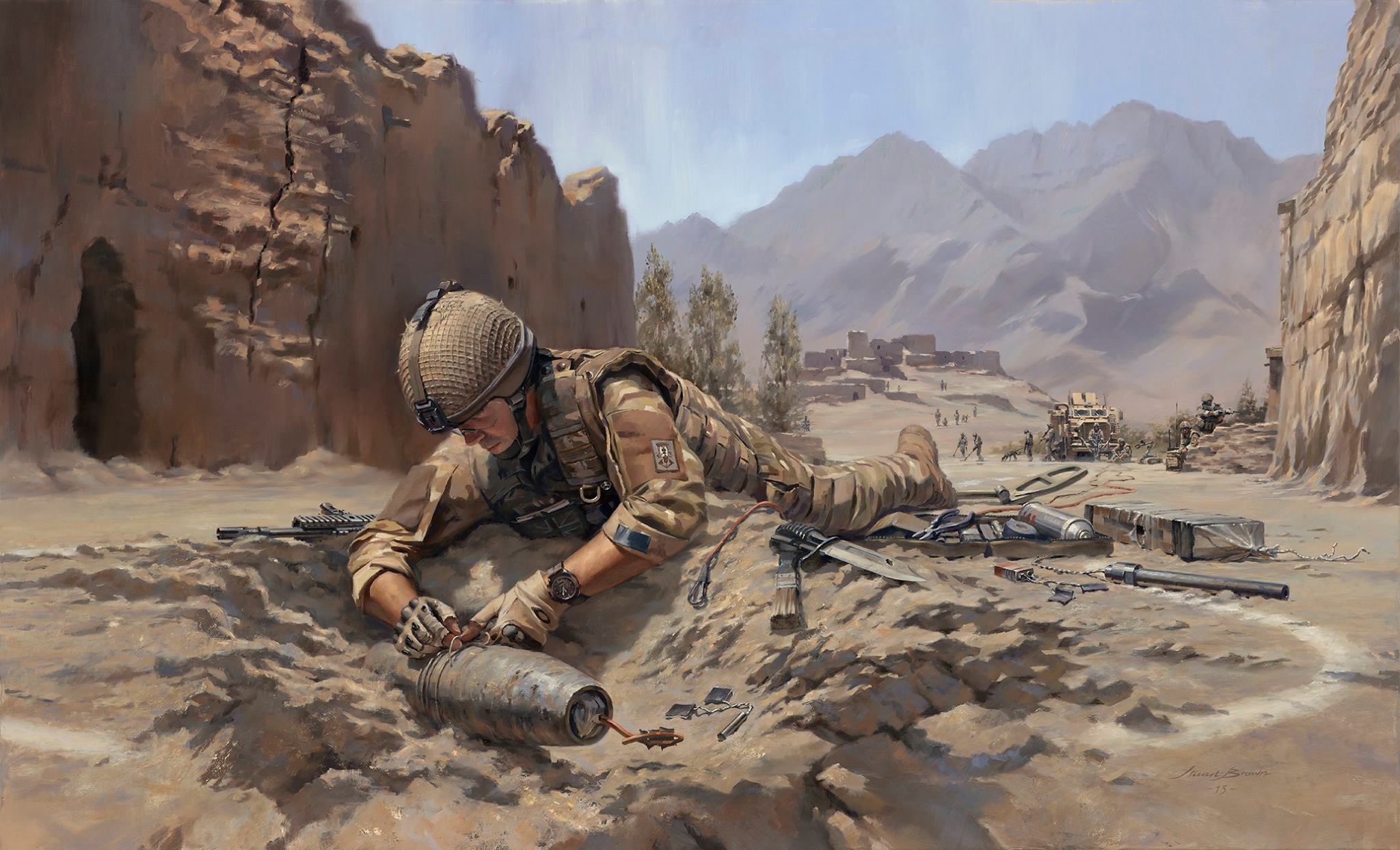 Army Watch Digital Art Watermarked Military 2048x1243