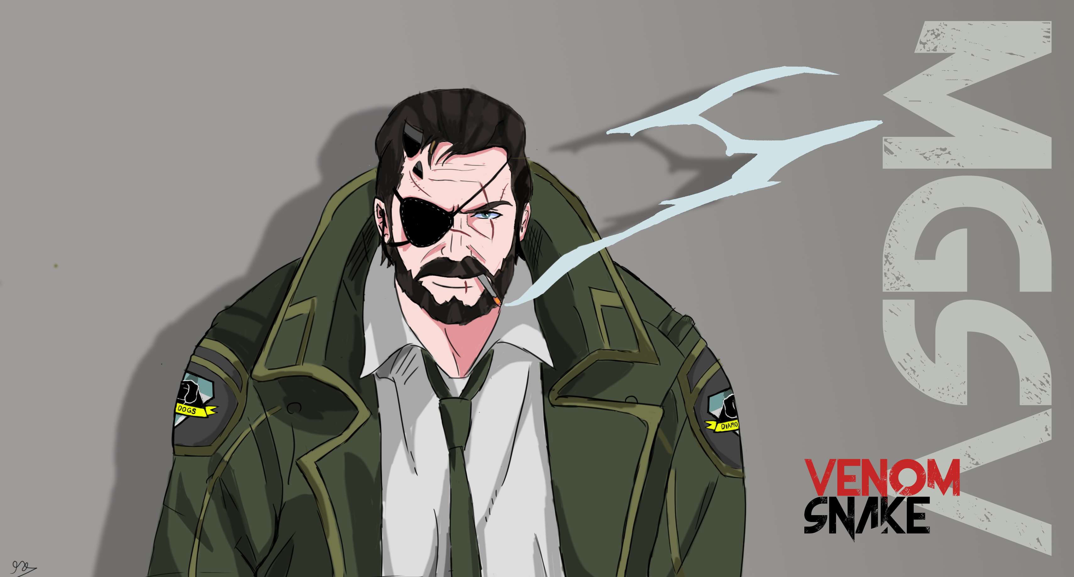 Snake Eyes Character Big Boss Metal Gear Solid Metal Gear Solid V The  Phantom Pain Smoking Military Wallpaper - Resolution:3417x1837 - ID:1365587  