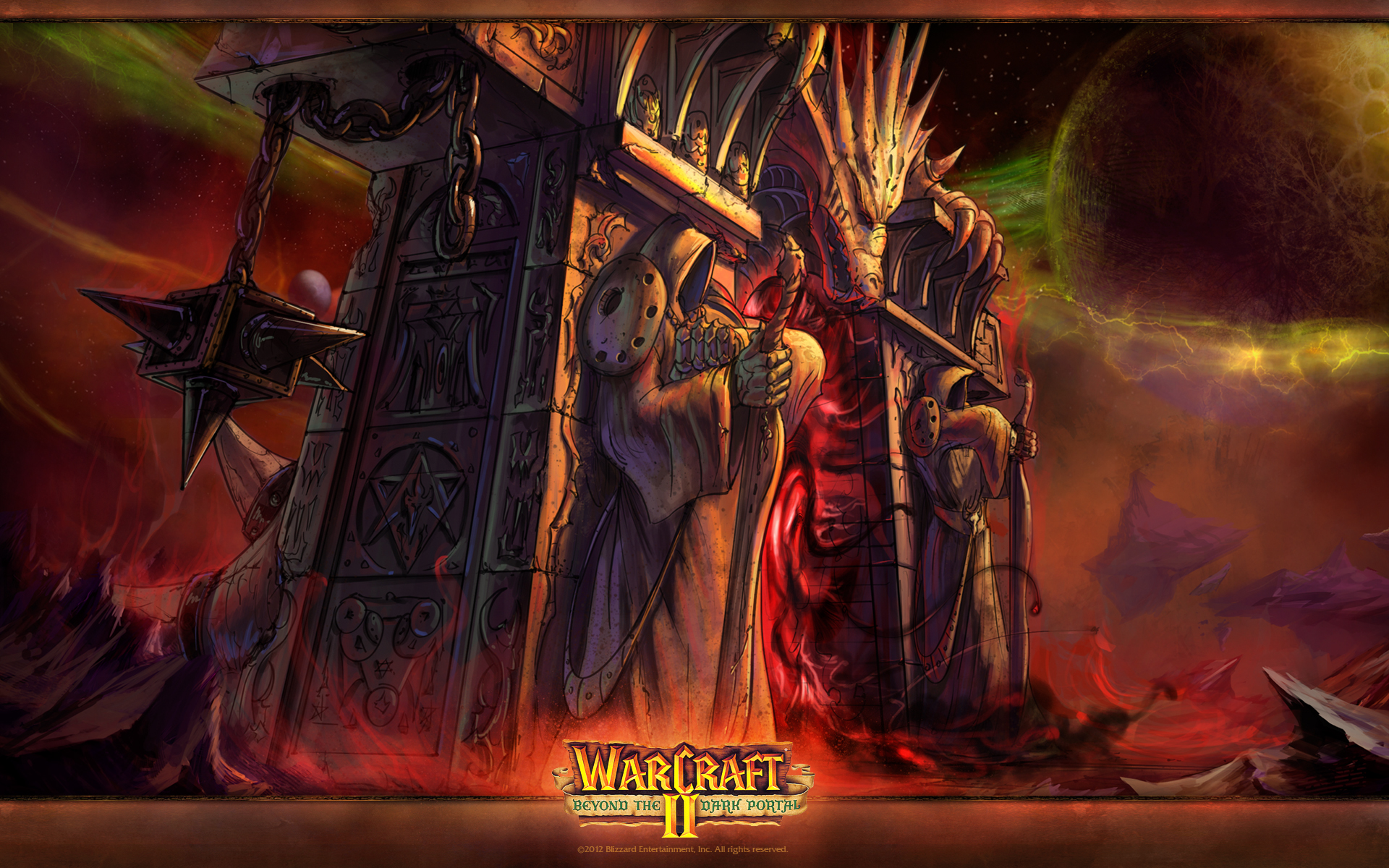 Warcraft Dark Portal Video Games Video Game Art 1920x1200