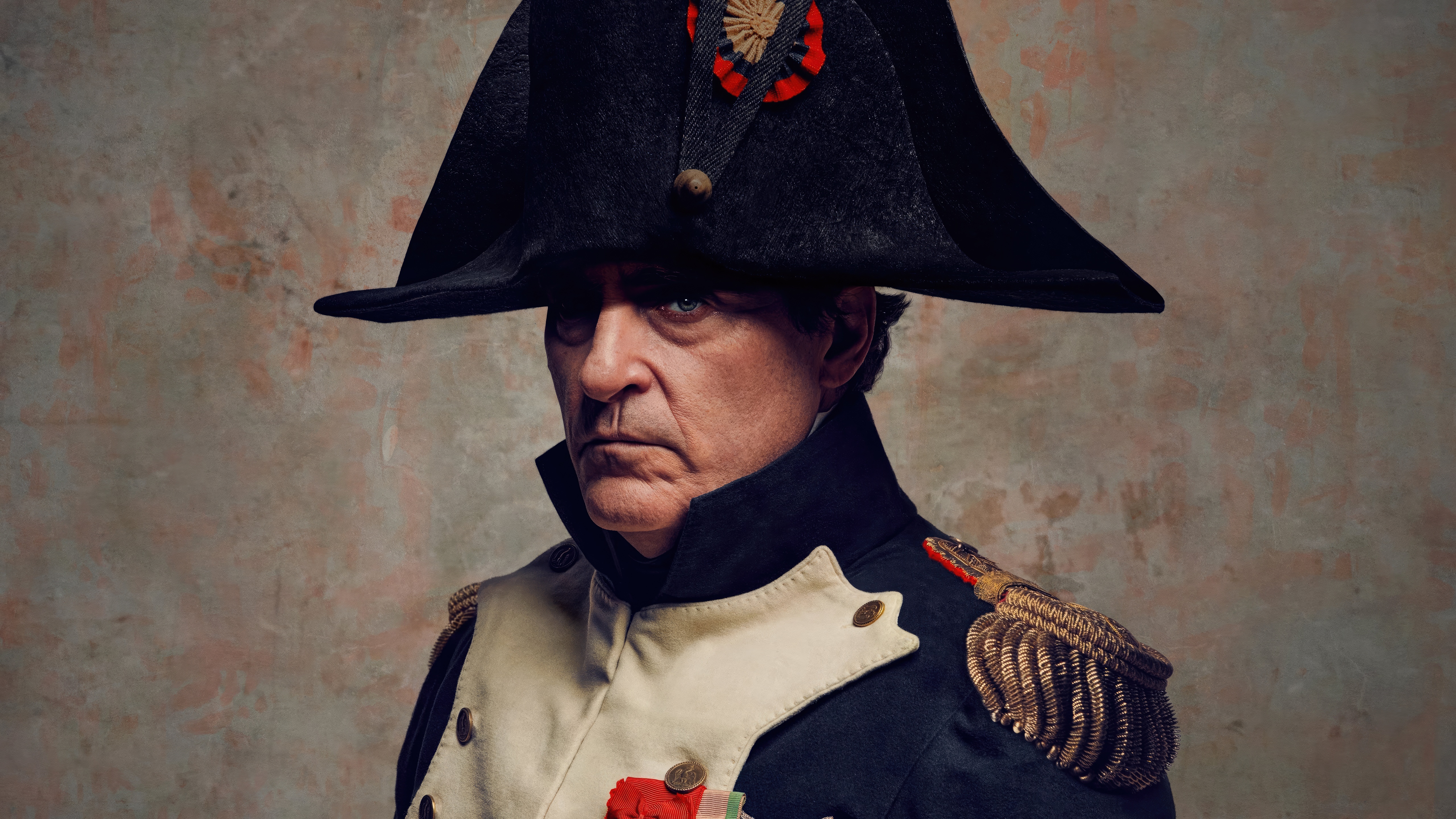 Napoleon Bonaparte Ridley Scott Joaquin Phoenix Movies Simple Background Hat Minimalism Men Uniform  5120x2880