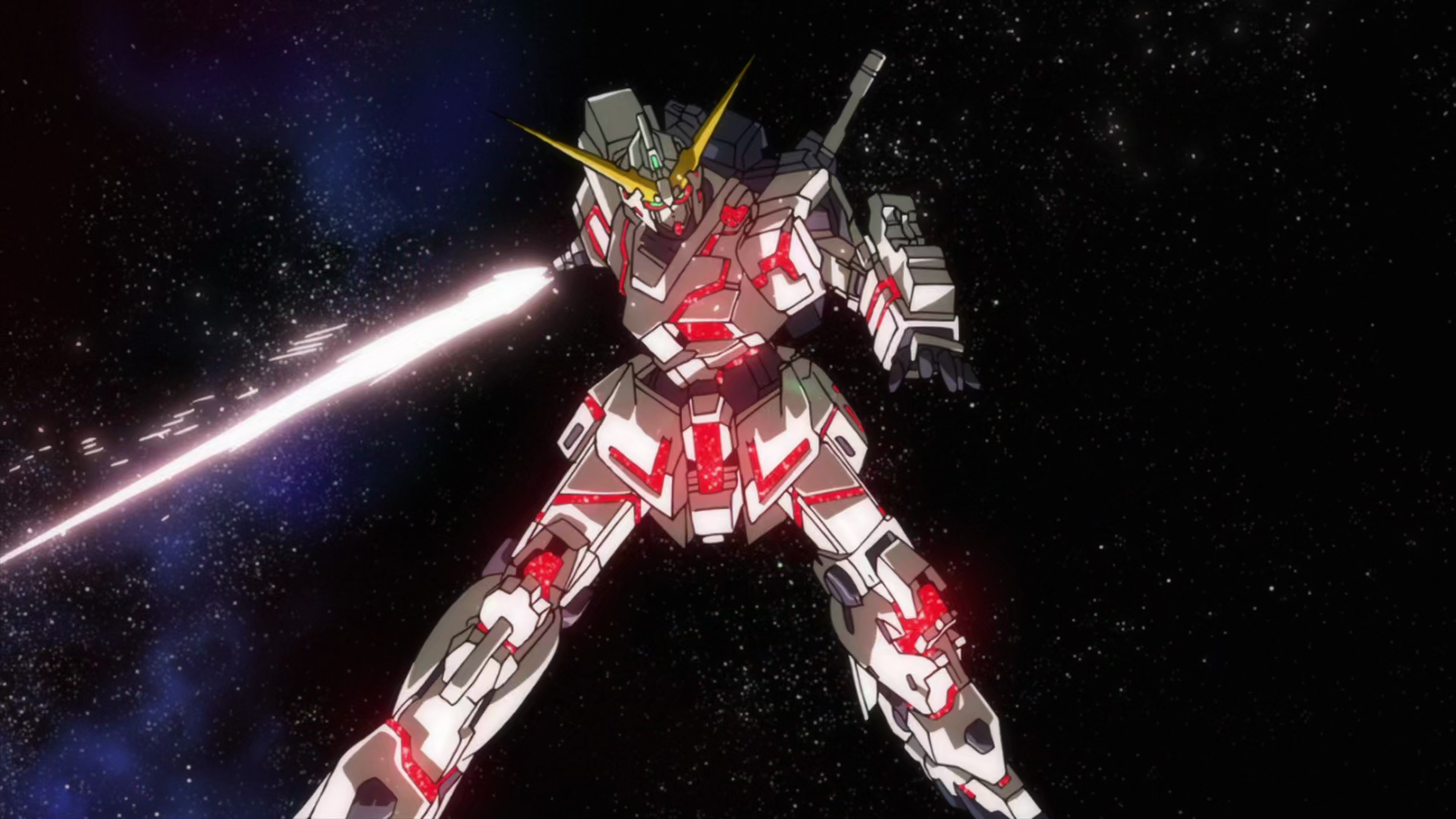 Gundam Mobile Suit Gundam Unicorn Space Anime Screenshot Anime Mechs 1920x1080