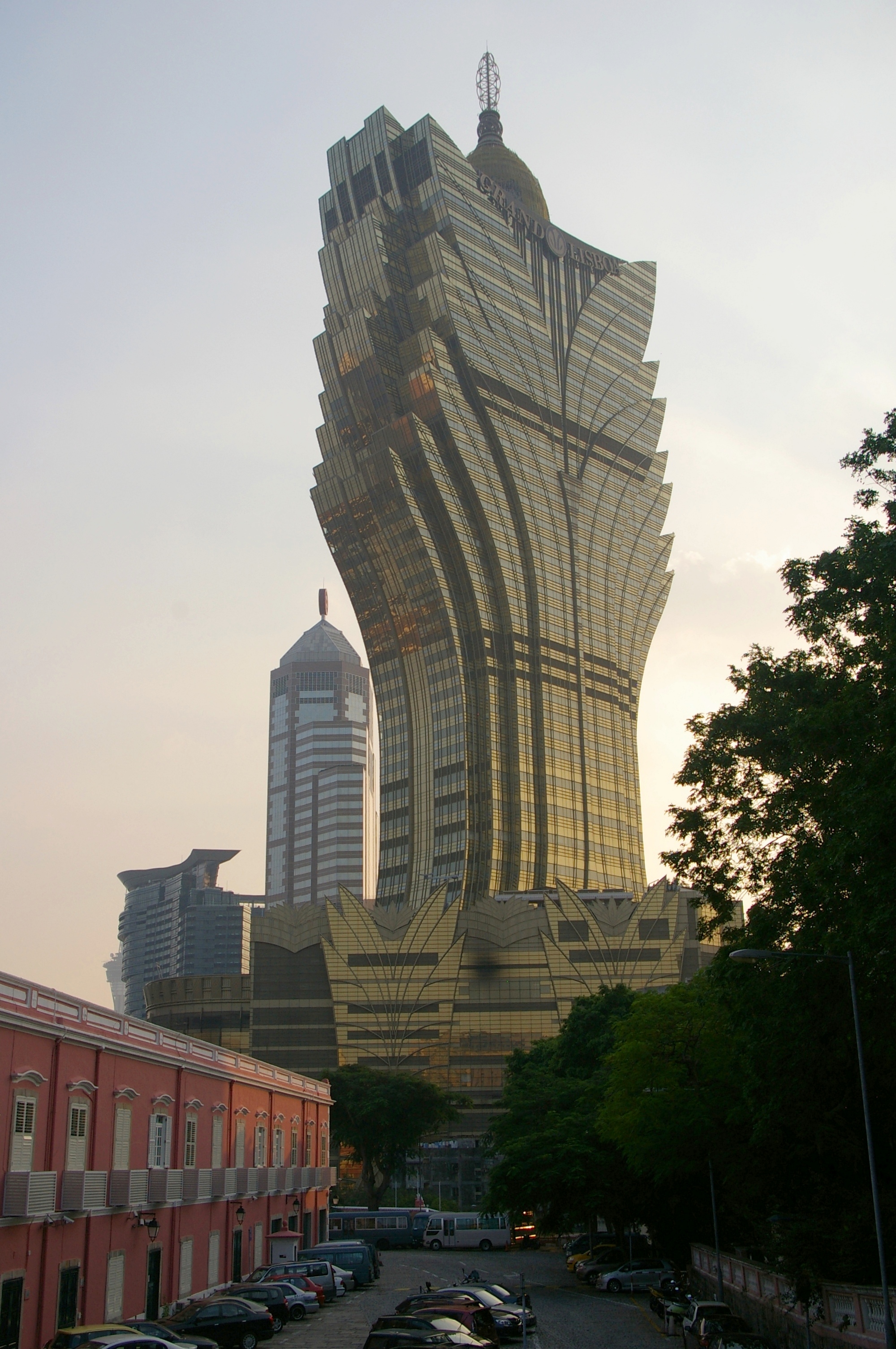 Casino Hotel China Macau Building Skyscraper Urban Grand Lisboa Vertical 2000x3008
