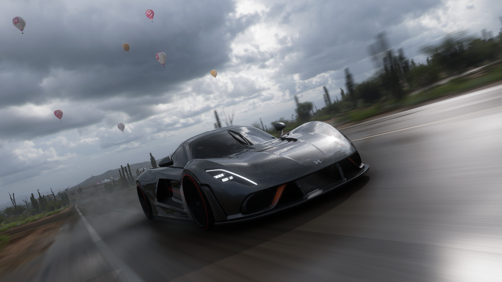 Forza Horizon 5 Screen Shot PC Gaming Hennessey Hypercar American Cars Video Games PlaygroundGames H 1920x1080