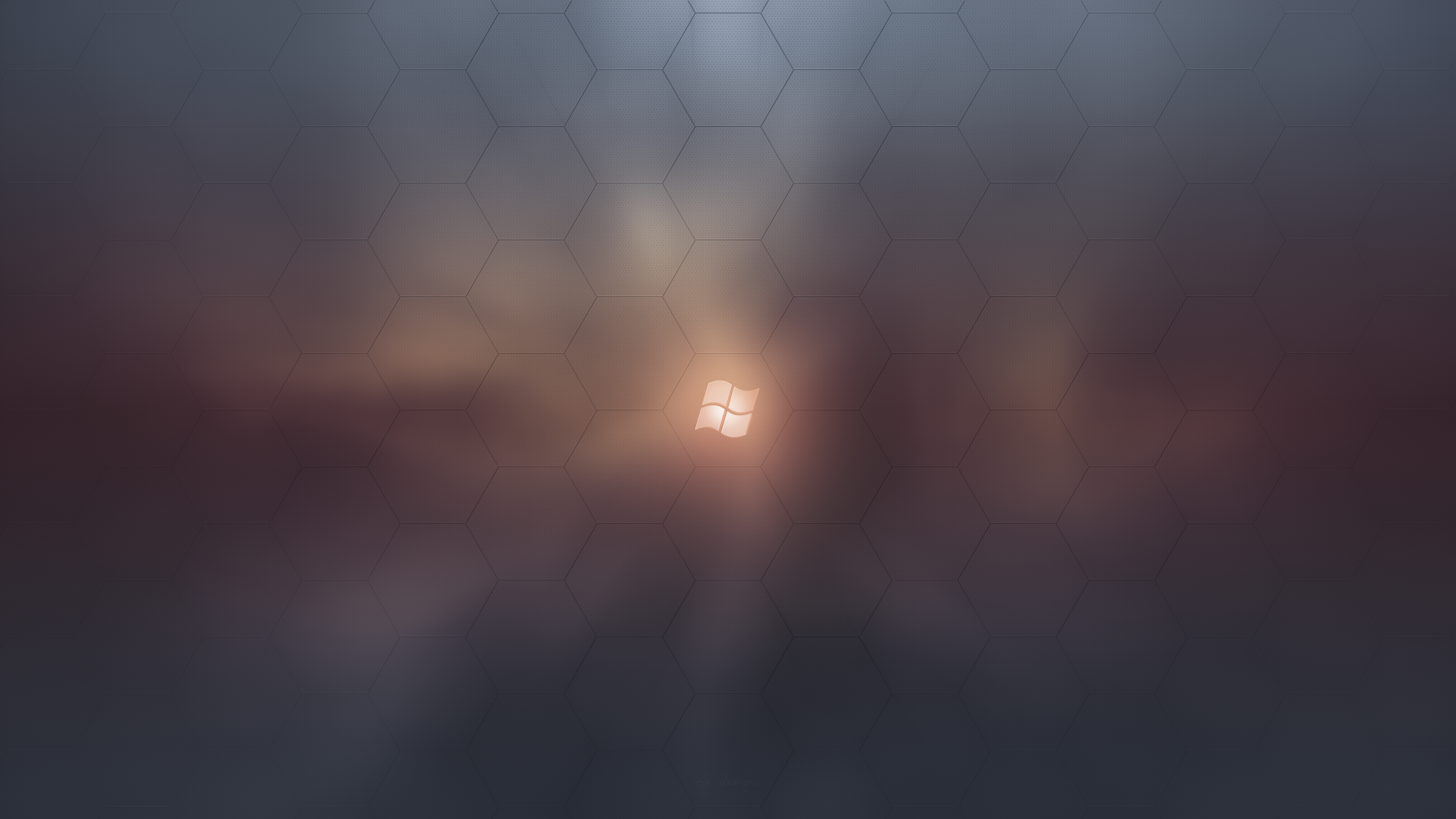 Windows 7 Starkiteckt Abstract Soft Gradient Hexagon Windows Logo Simple Background Minimalism 3840x2160