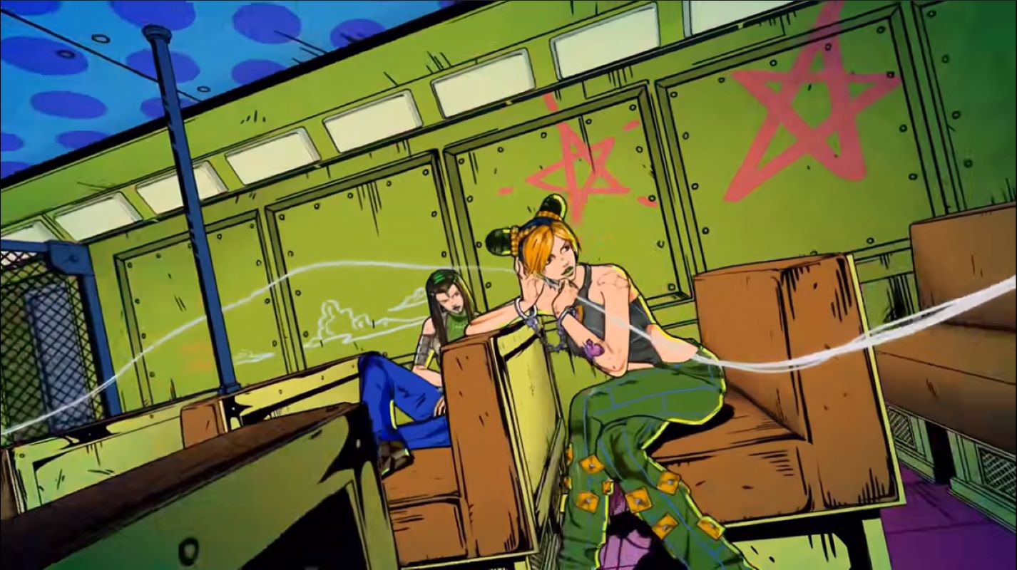 JoJos Bizarre Adventure Stone Ocean Anime Girls Legs Crossed 1426x800