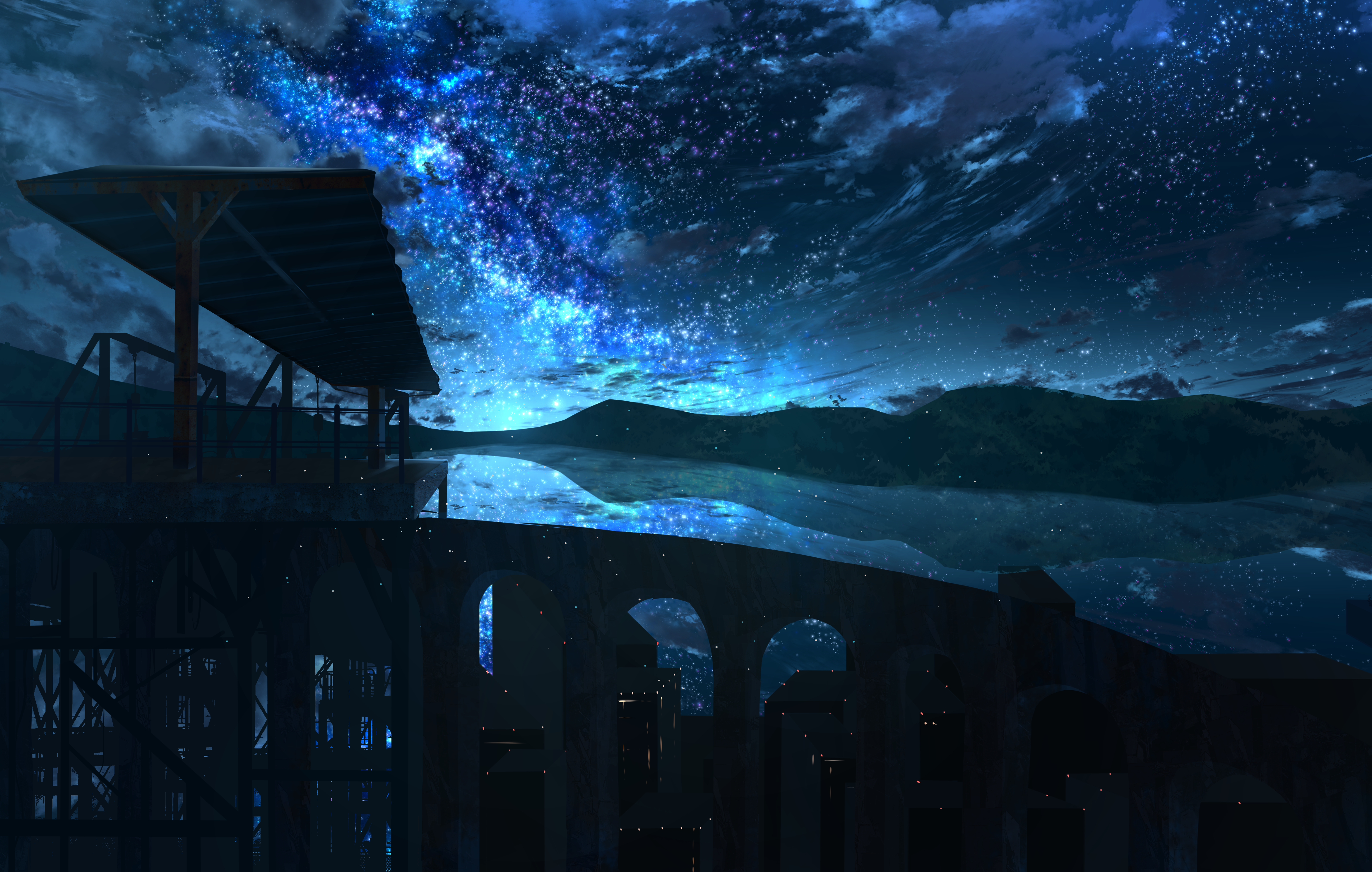 Starry Night Night Sky Tsuchiya Stars 4686x2979