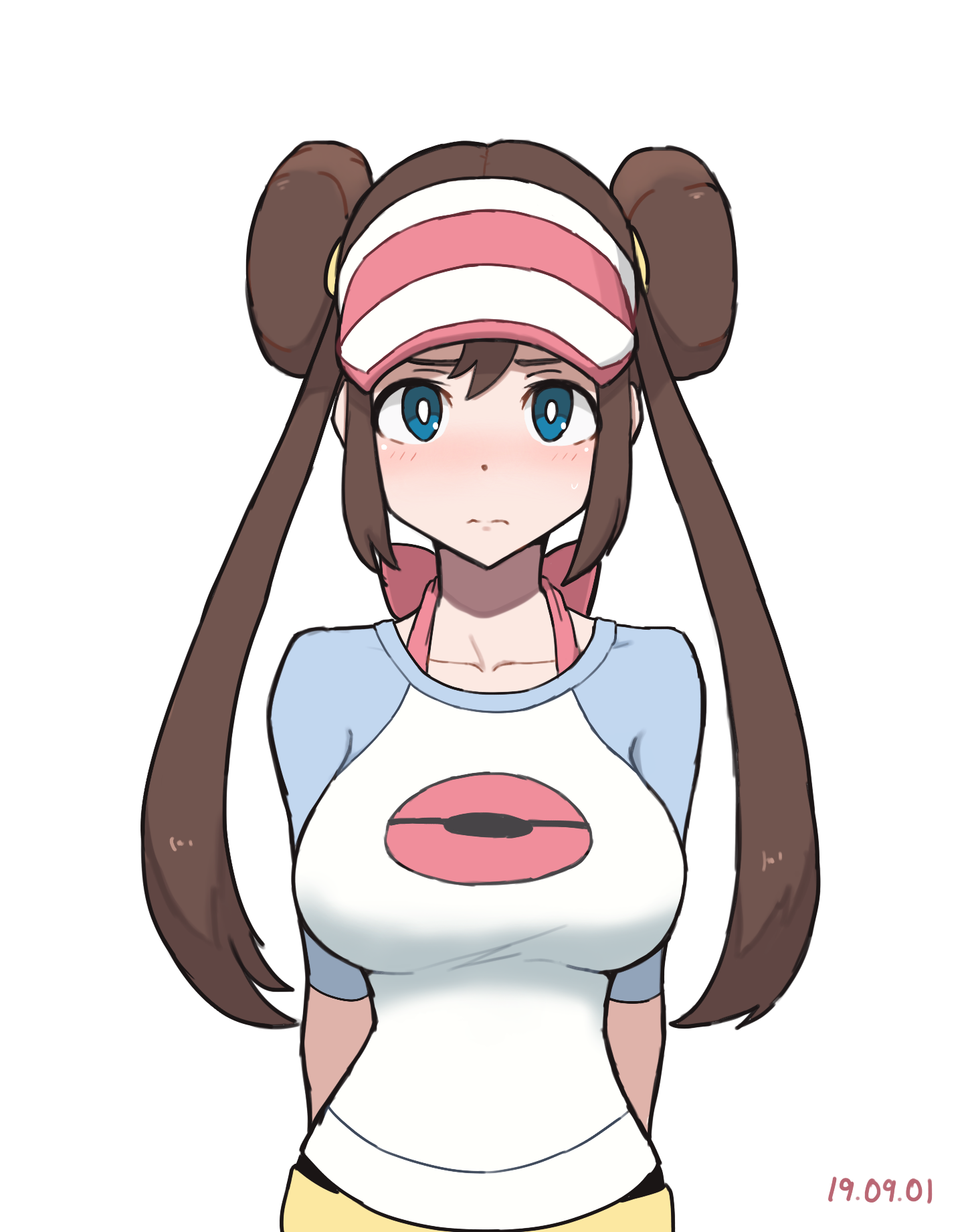 Anime Anime Girls Pokemon Rosa Pokemon Long Hair Twintails Brunette Solo Artwork Digital Art Fan Art 1450x1841