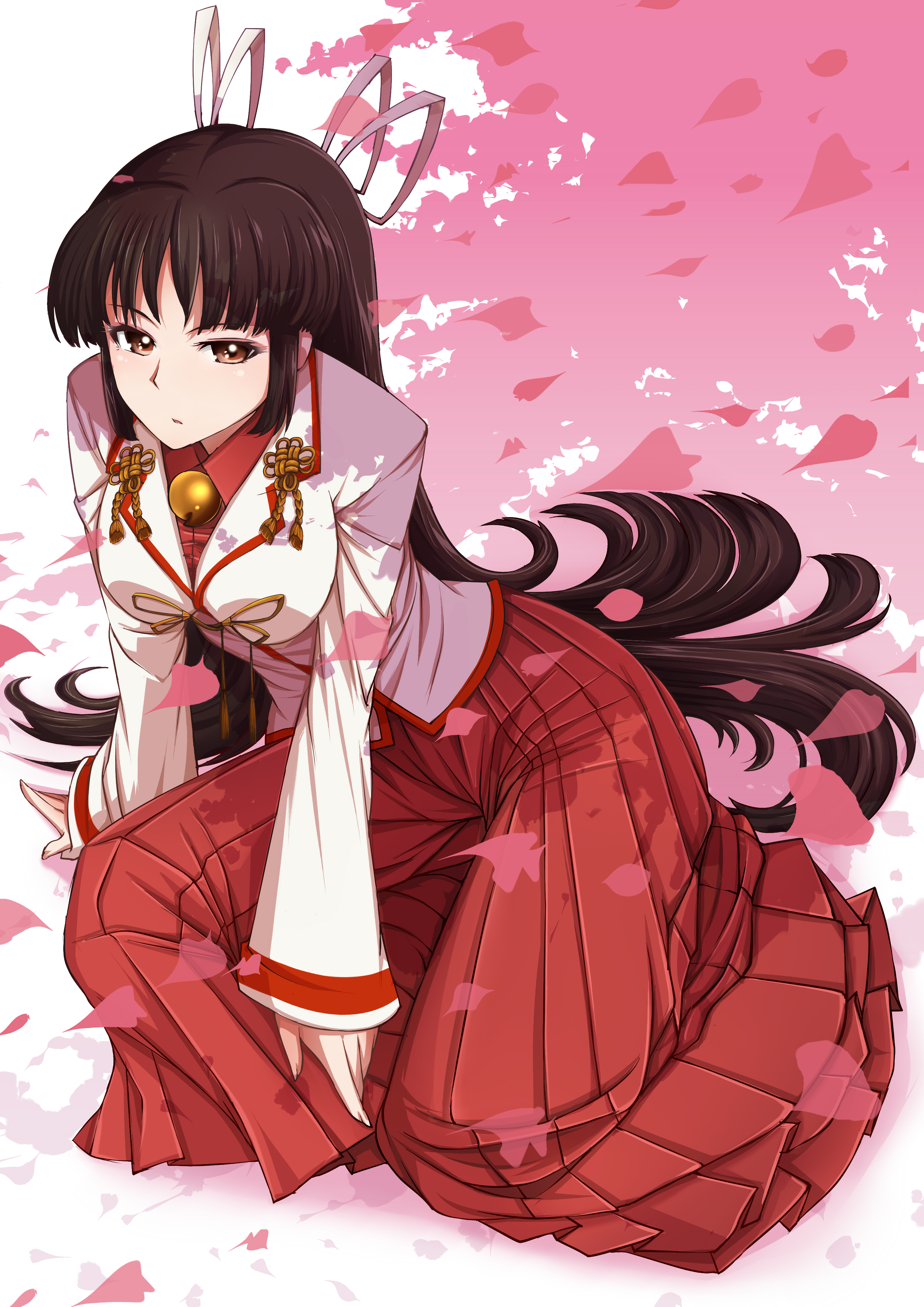 Anime Anime Girls Kantai Collection Hiyou Kancolle Long Hair Black Hair Solo Artwork Digital Art Fan 2893x4092
