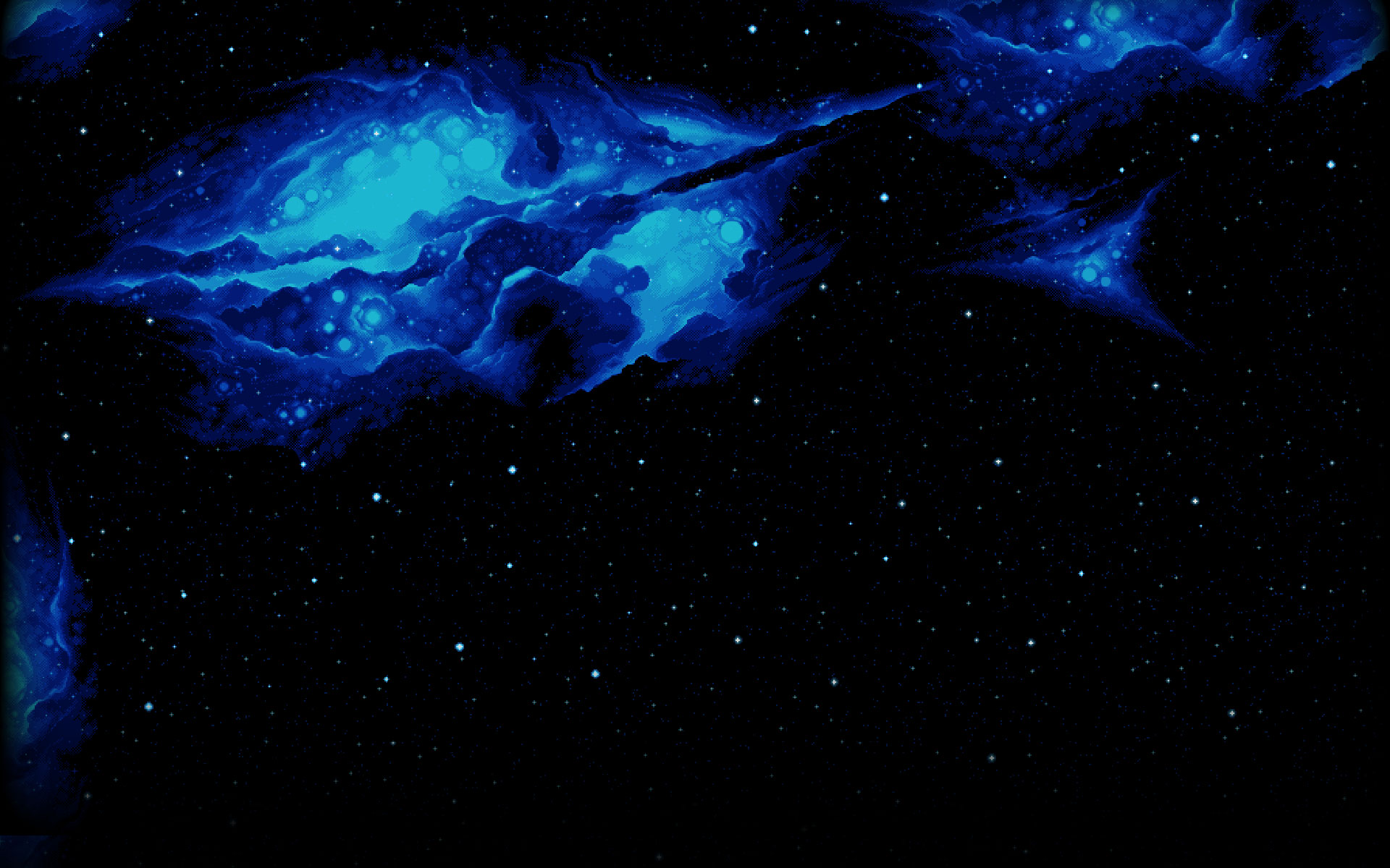 Space Stars Nebula Video Games Black Blue 1920x1200