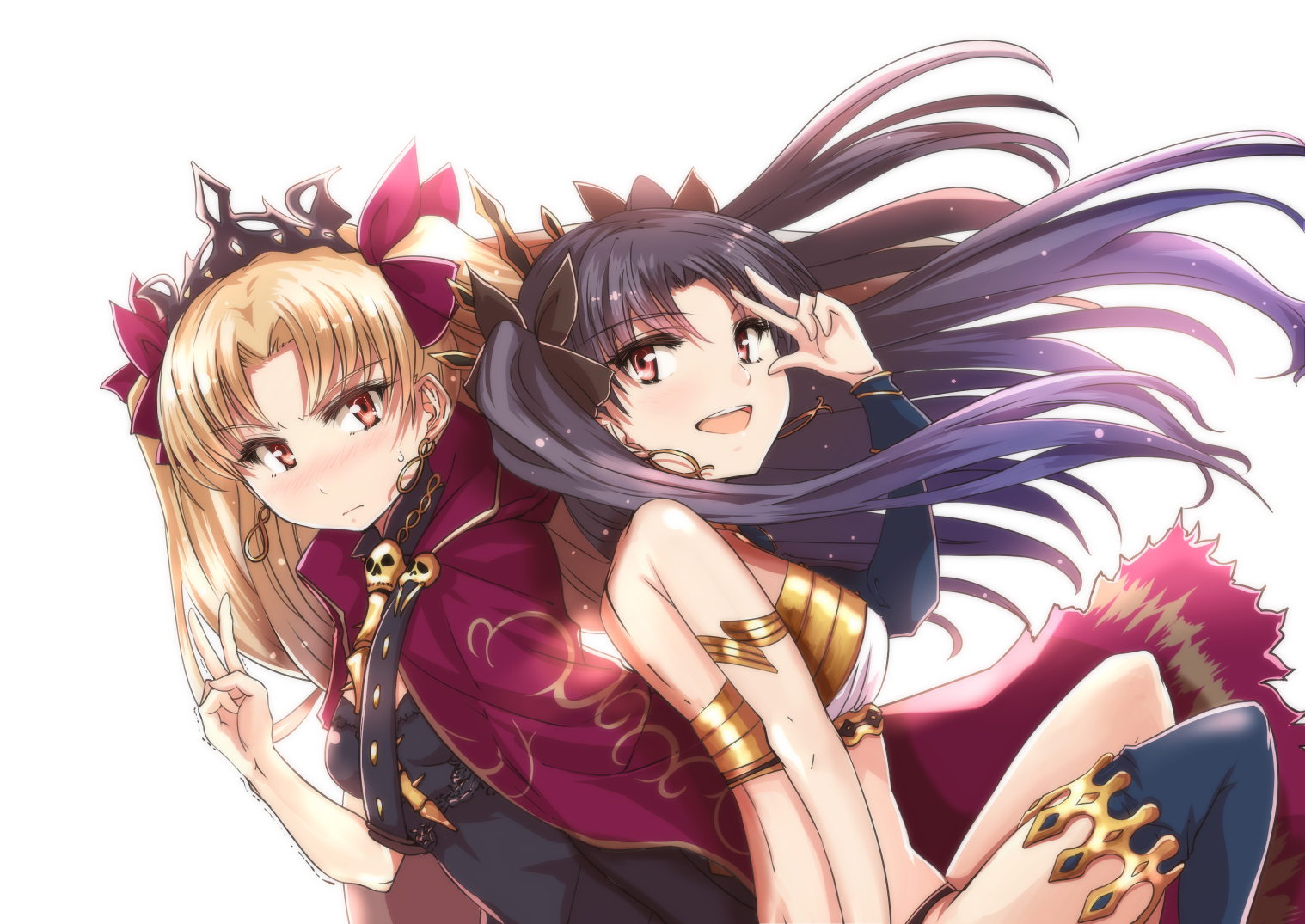Anime Anime Girls Fate Series Fate Grand Order Ishtar Fate Grand Order Ereshkigal Fate Grand Order T 1518x1075