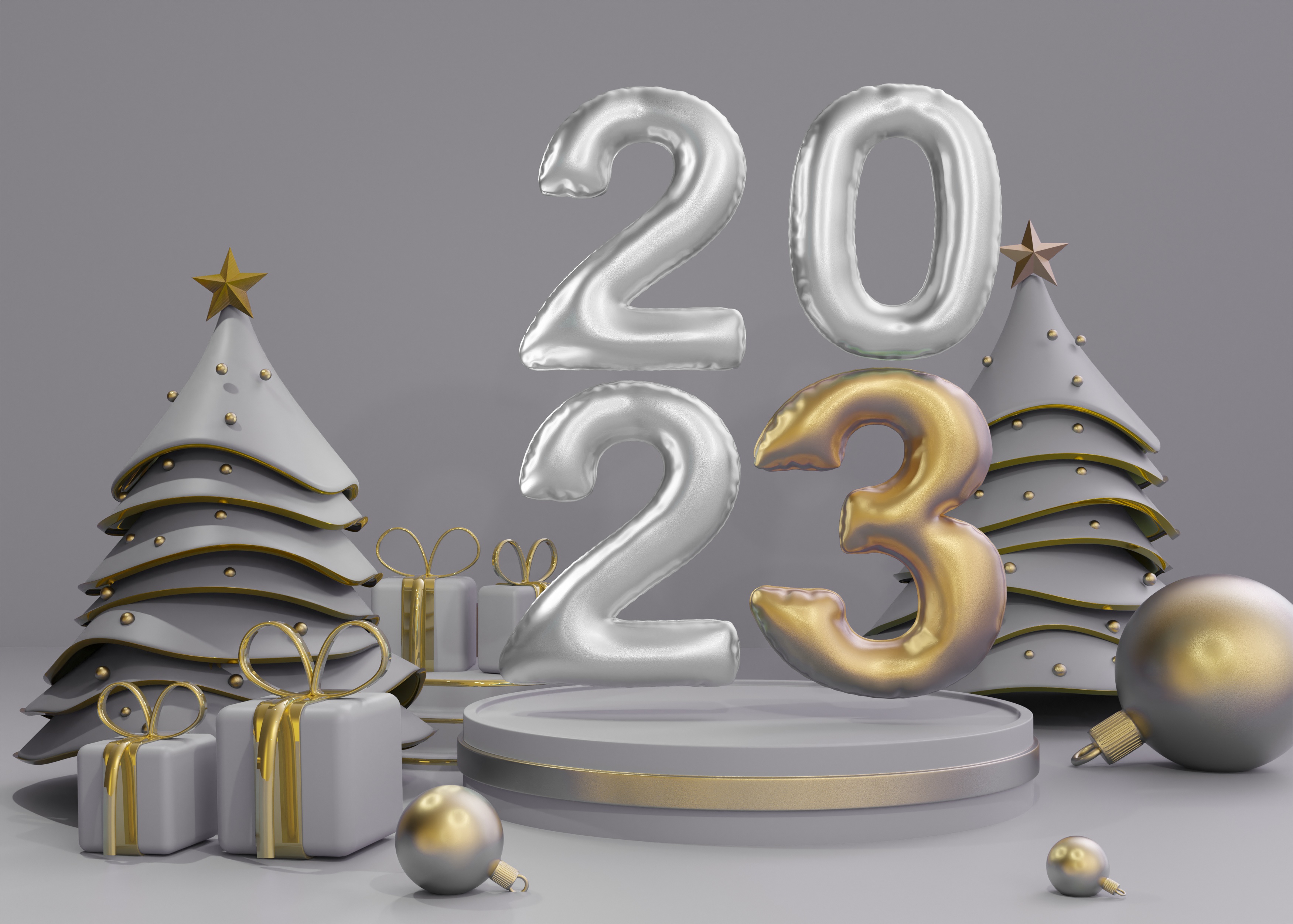 New Year Christmas Presents 3500x2500