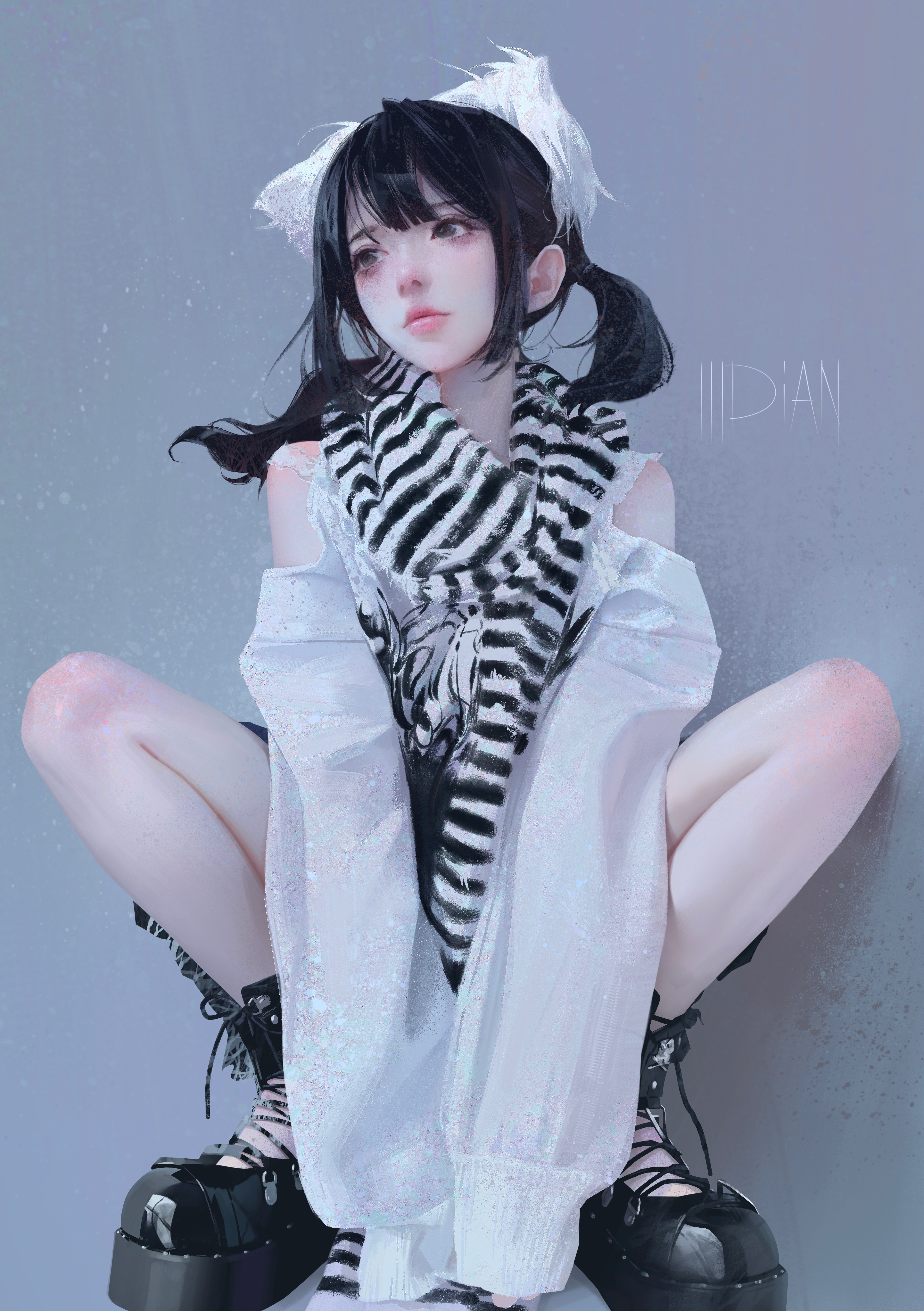 Scarf Legs ILLDiAN Portrait Display Watermarked 4732x6714