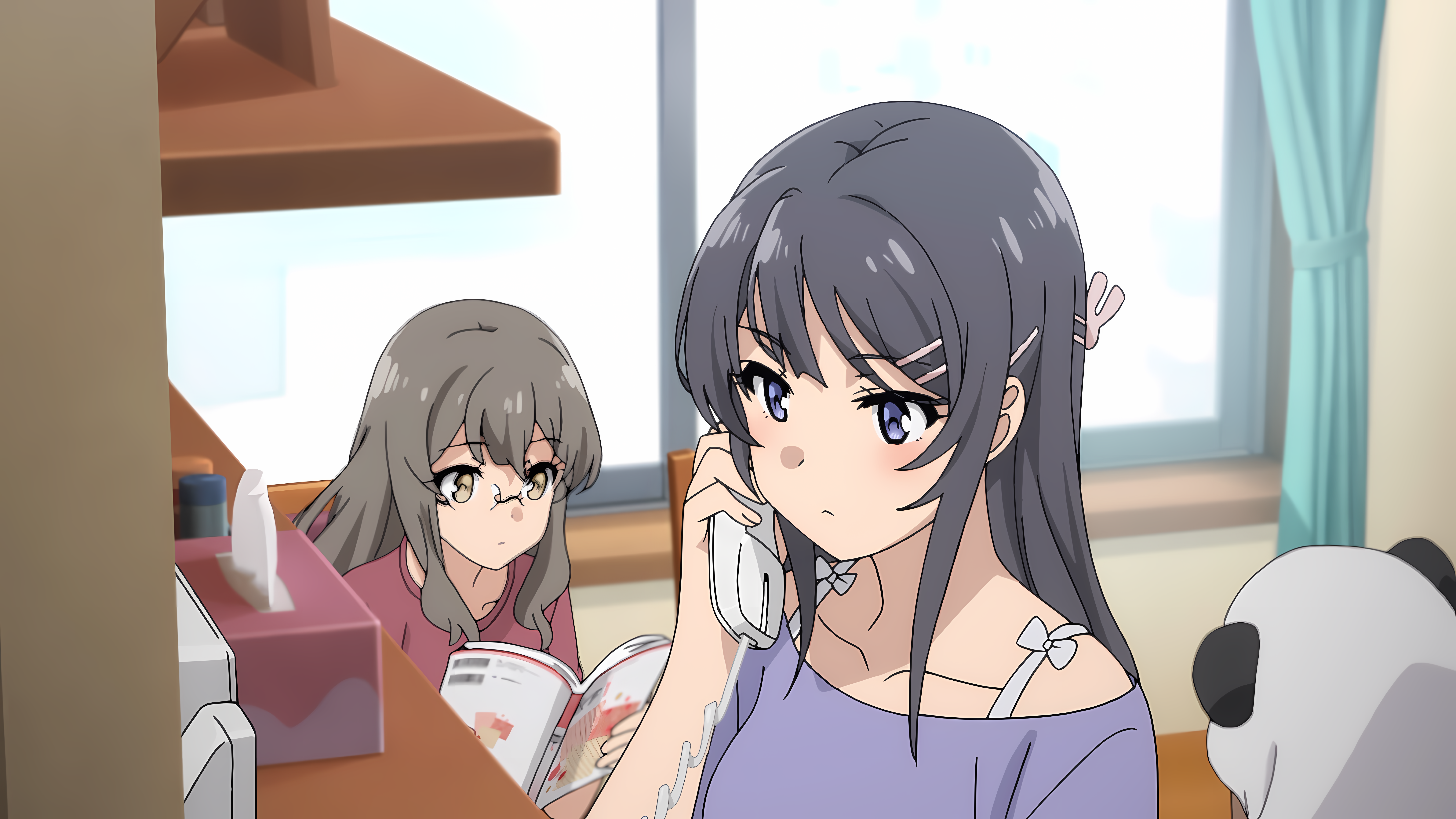 Sakurajima Mai Seishun Buta Yar Wa Bunny Girl Senpai No Yume Wo Minai Anime Anime Girls Anime Screen 7680x4320