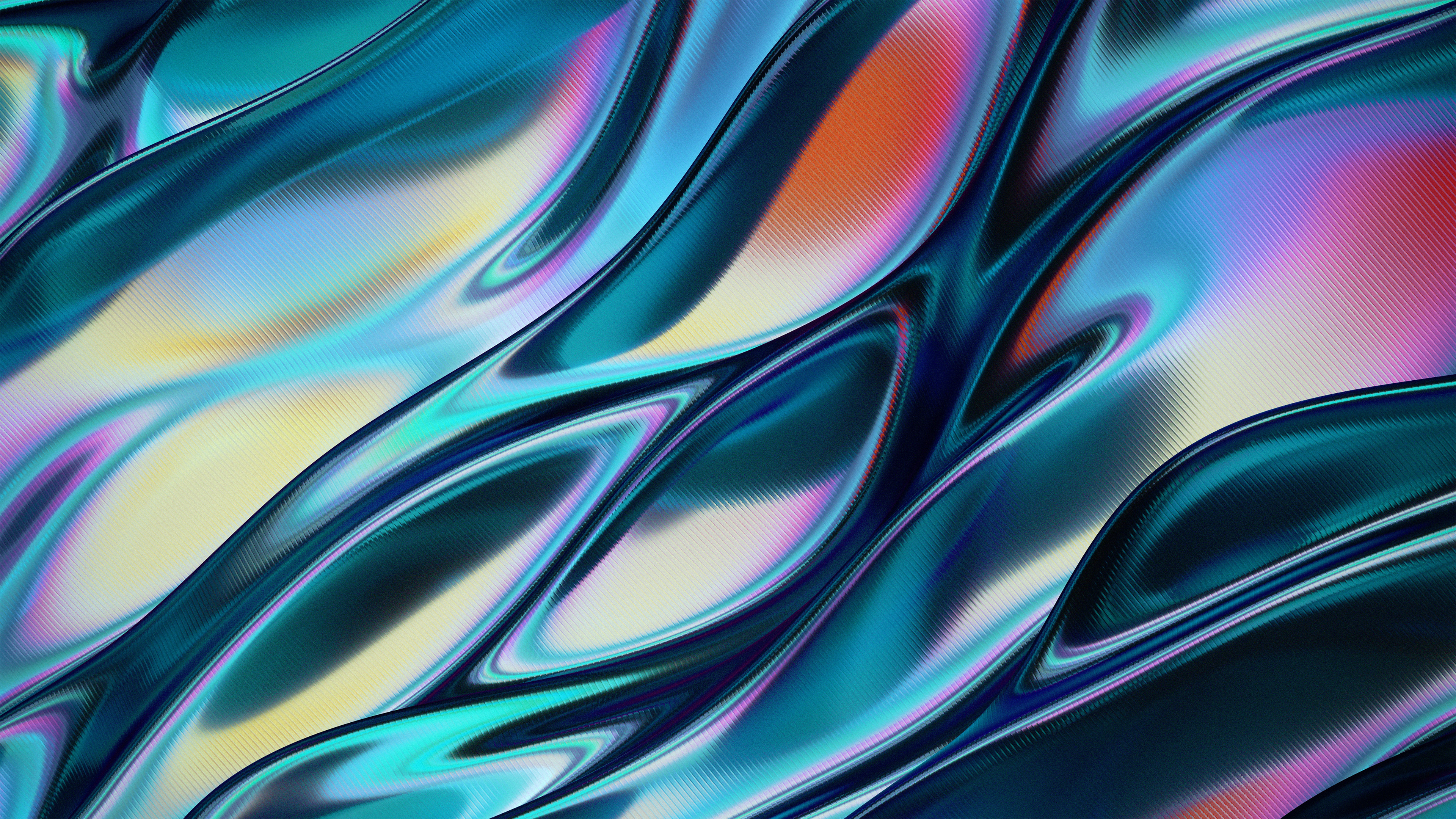 Pattern Waves Digital Digital Art Artwork Illustration Wrinkles Texture Abstract Colorful 3840x2160