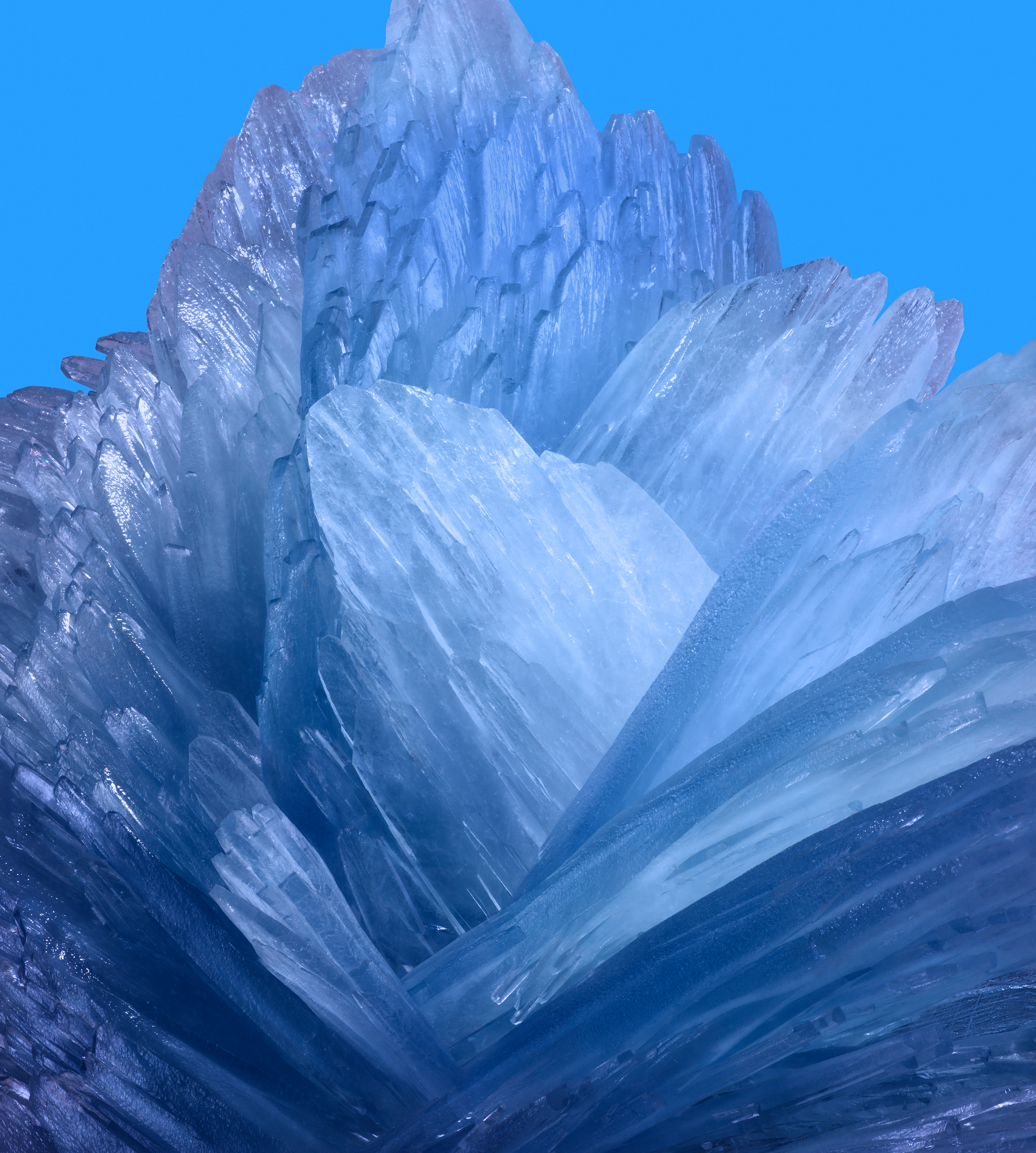 Ice Simple Background Blue 2957x3291