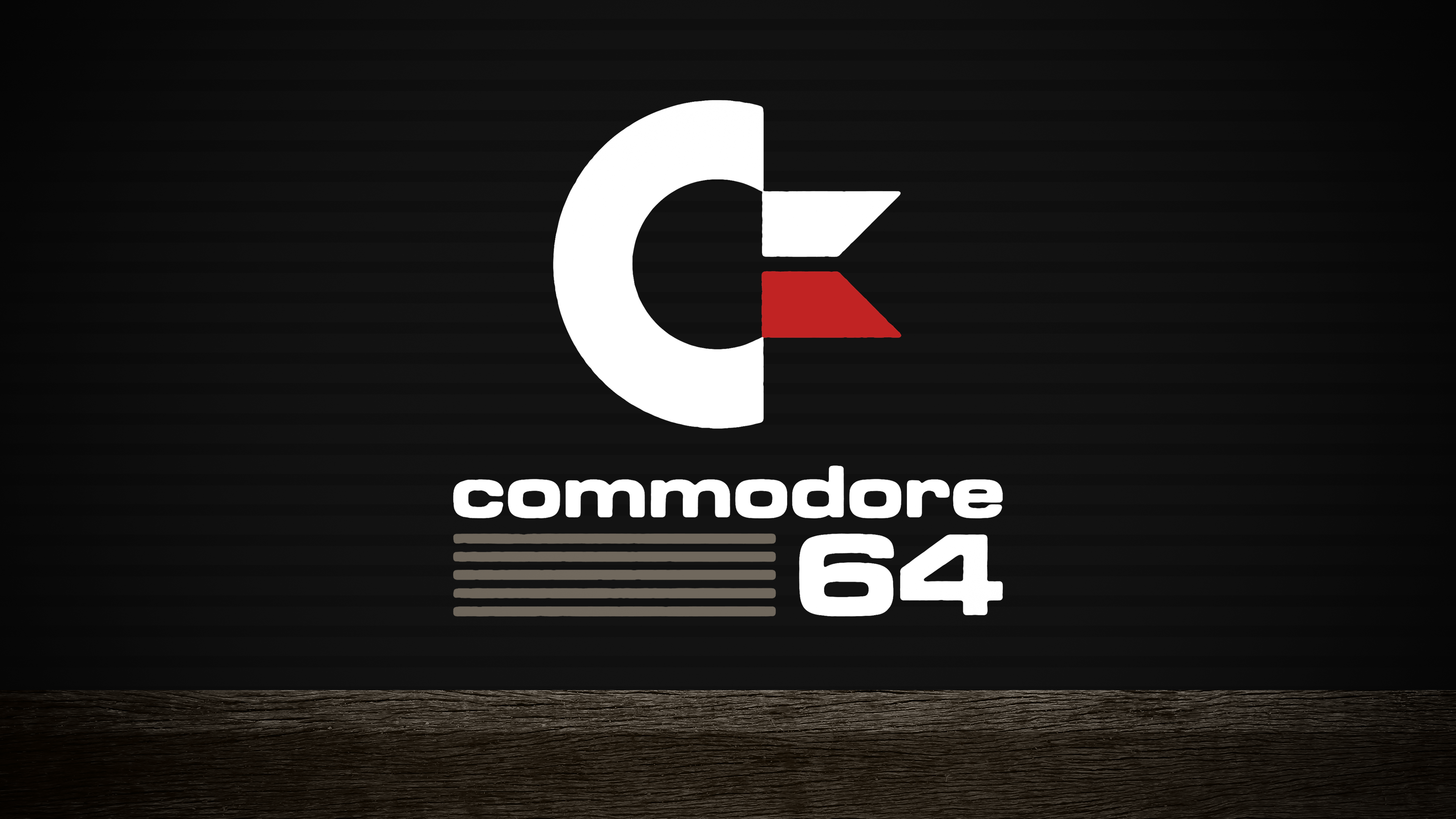 Commodore 64 Commodore Computer Retro Computers Logo Simple Background PC Gaming Minimalism 3840x2160