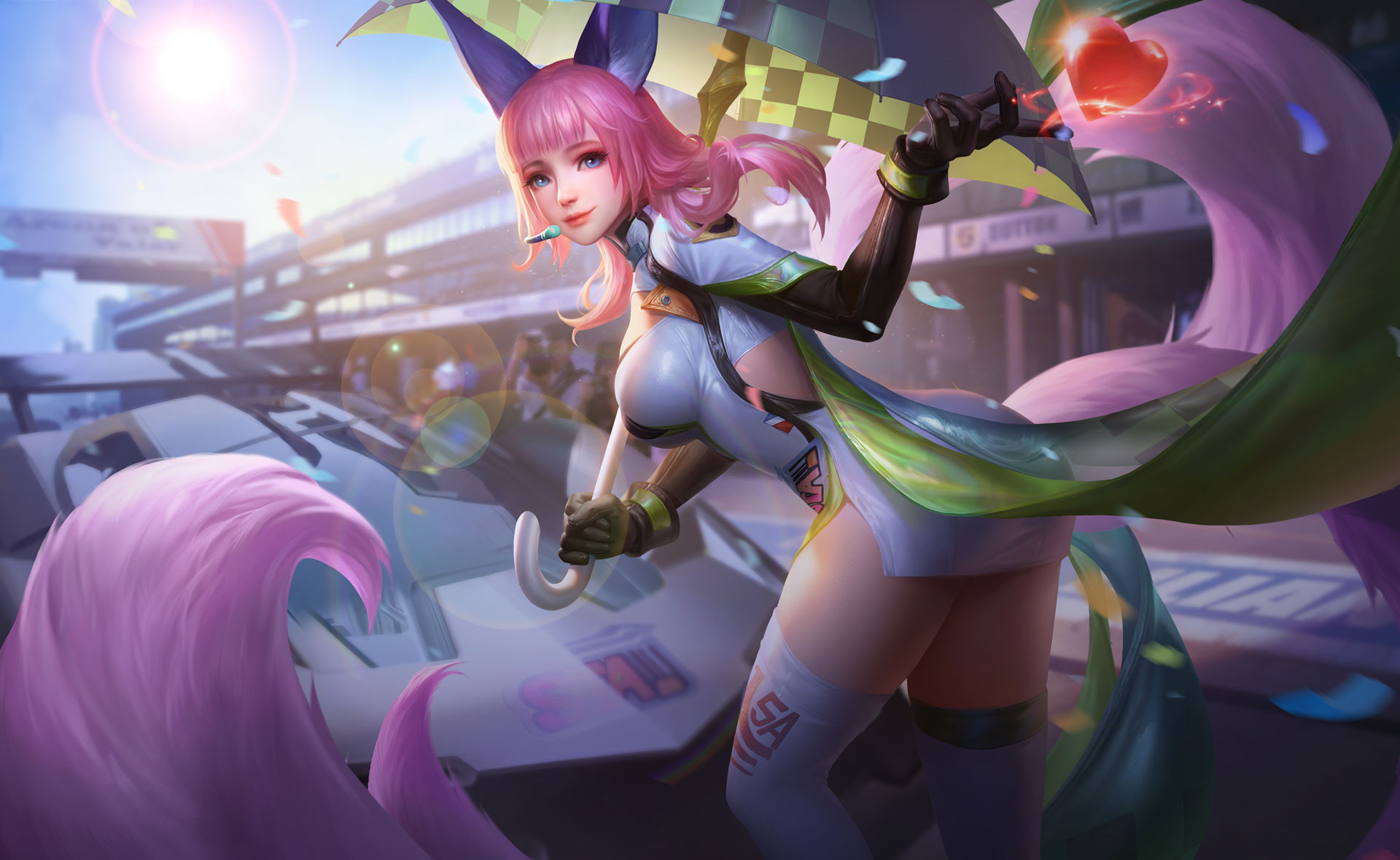 Arena Of Valor AOV Video Games Video Game Art Video Game Girls Video Game Characters Umbrella Heart  1920x1180