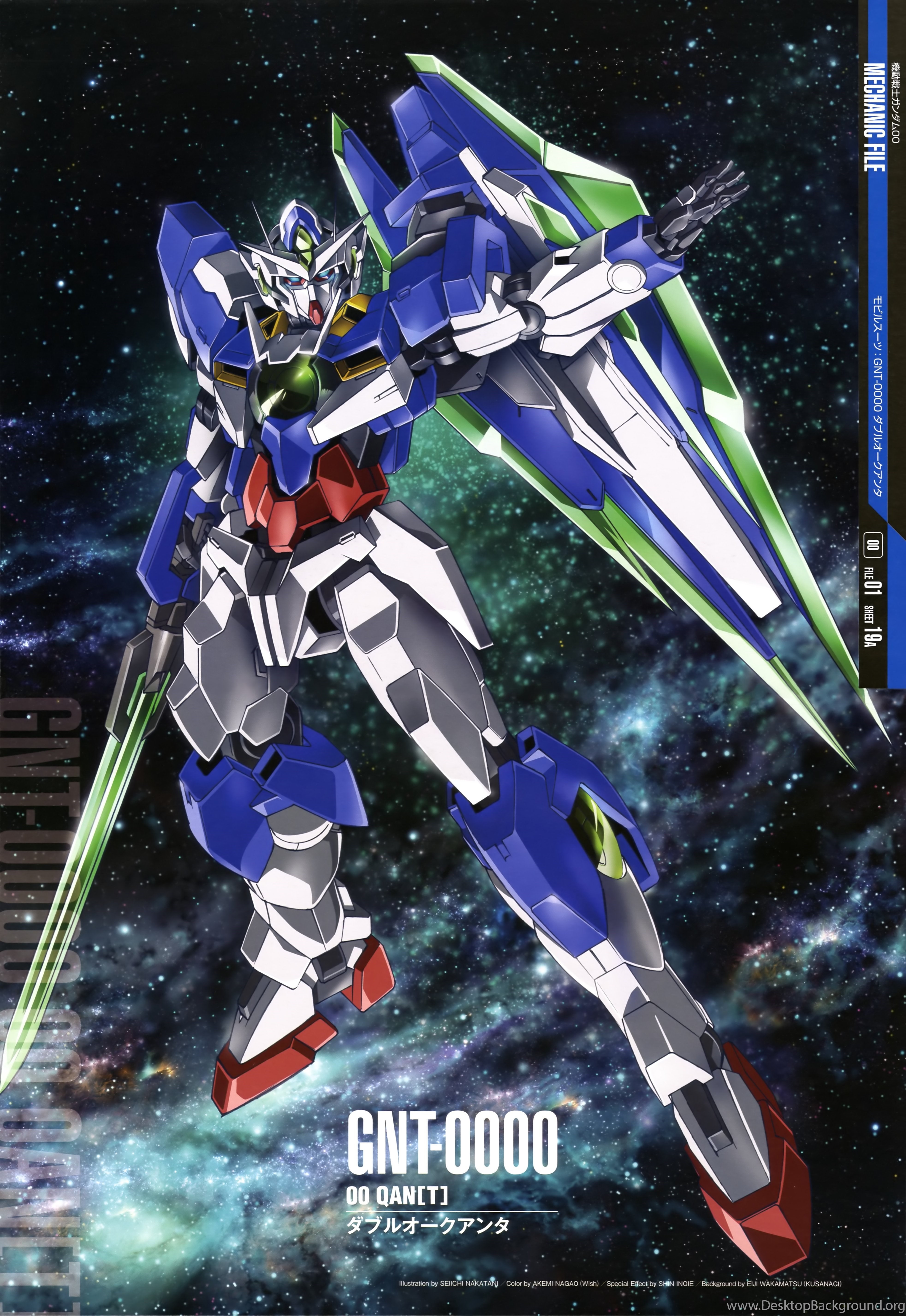 Anime Mechs Super Robot Taisen Gundam Mobile Suit Gundam 00 00 Qan T Artwork Digital Art 3929x5705