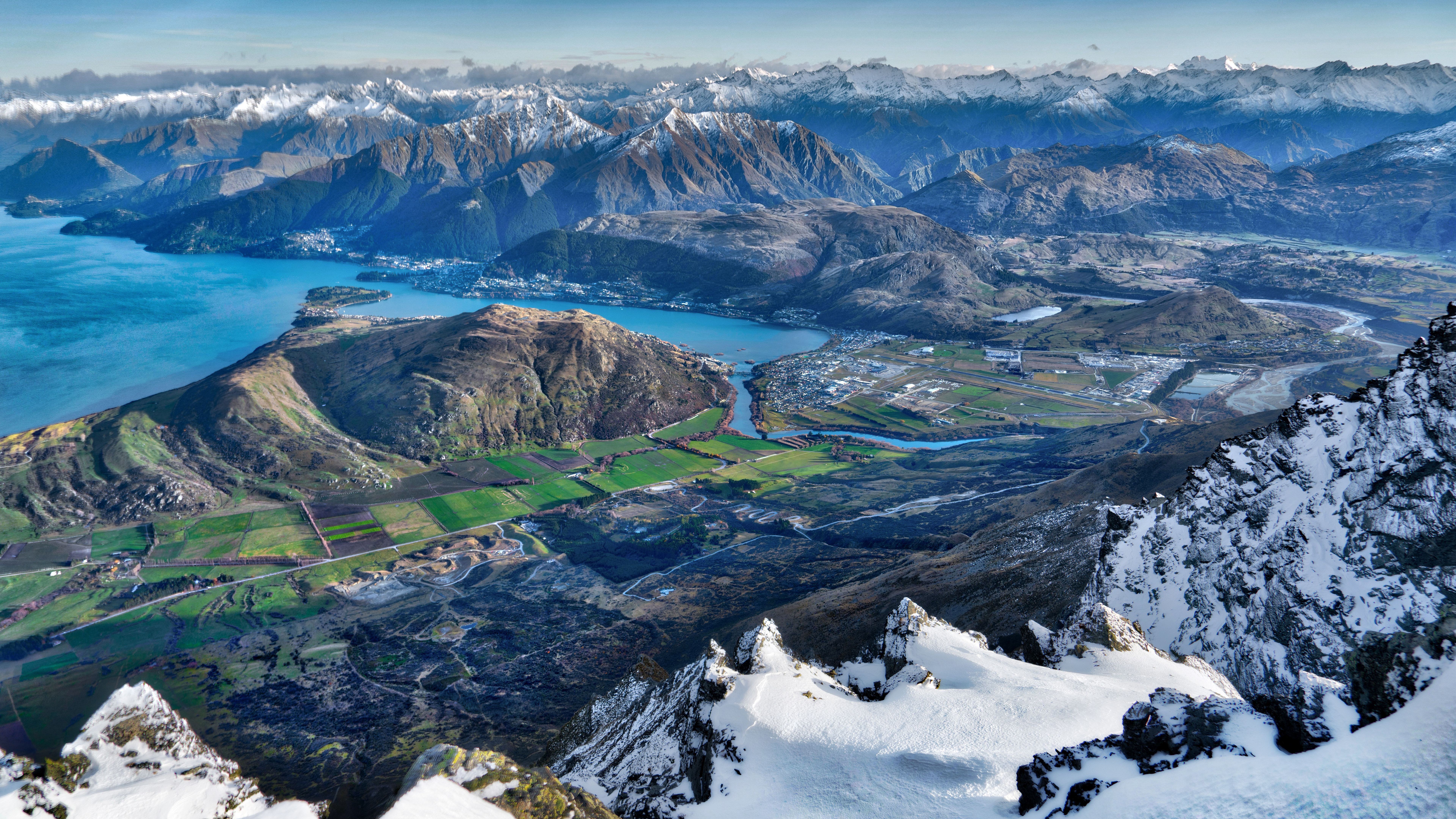 Trey Ratcliff Photography New Zealand Queenstown Mountains Water Snow Landscape 7680x4320