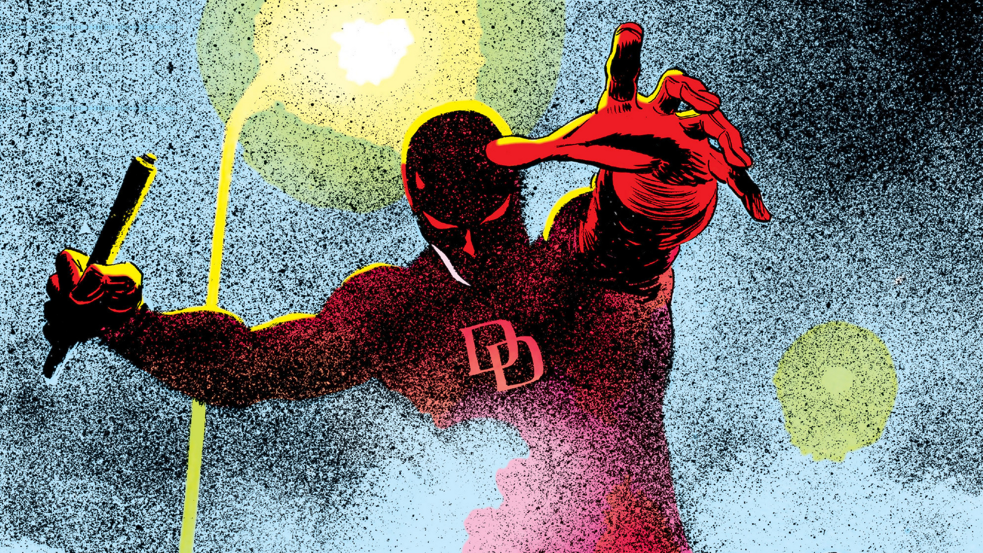 Comics Comix Comic Art Daredevil Matt Murdock Superhero Marvel Comics Bodysuit Artwork Arms Reaching 1920x1080