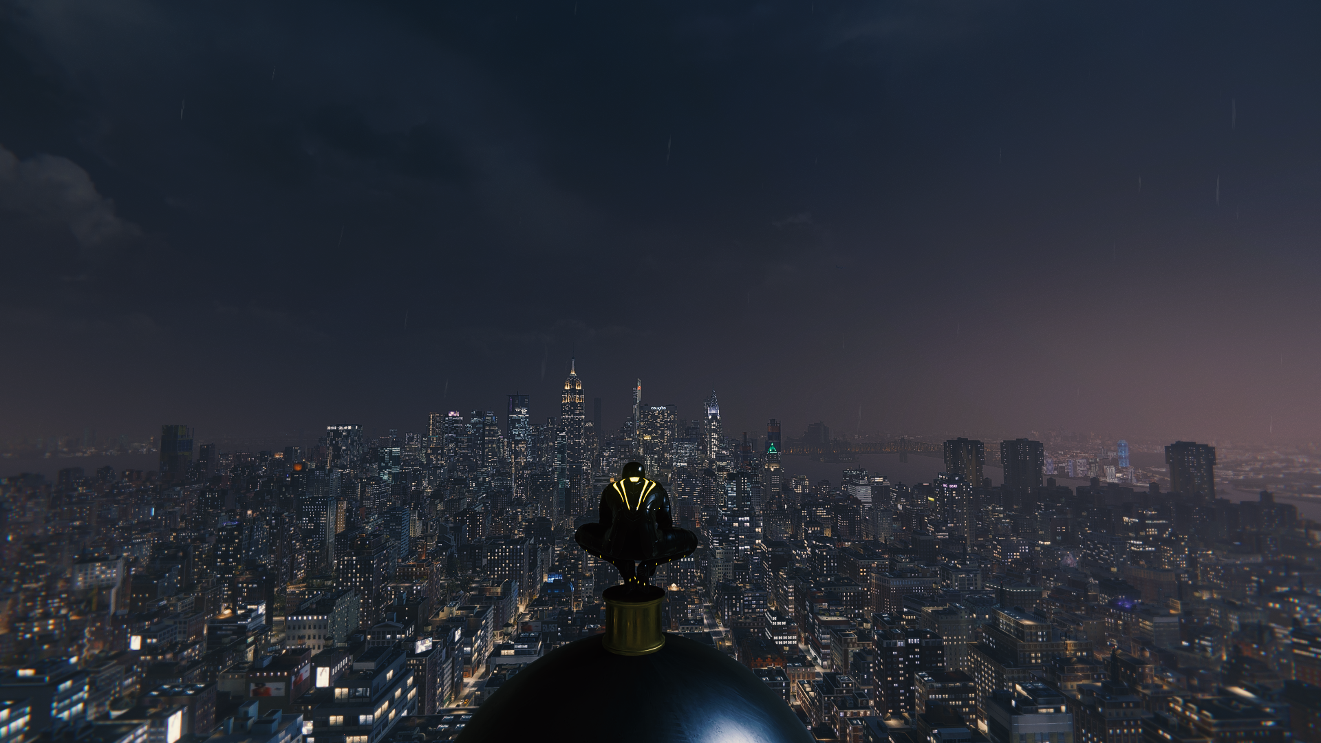 Spider Man New York City Night Spider Man Noir Superhero 1920x1080