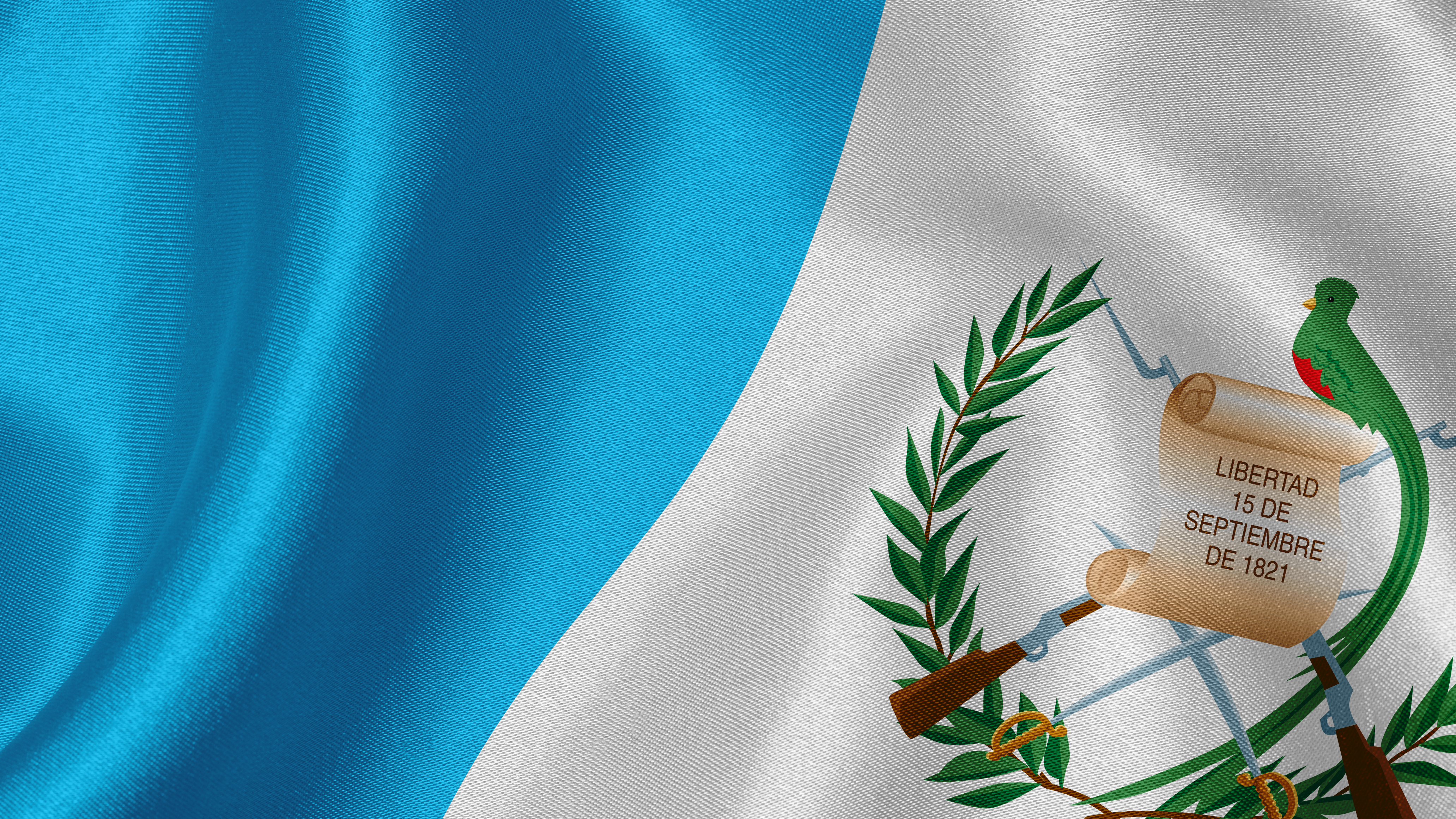 Guatemala Flag Quetzal White Sky September 4128x2322