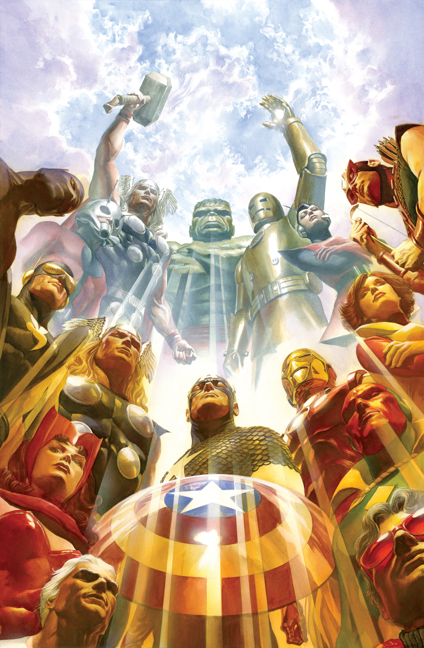 Alex Ross Artwork Science Fiction The Avengers Marvel Avengers Thor Marvel Comics Marvel Comics Comi 1374x2100