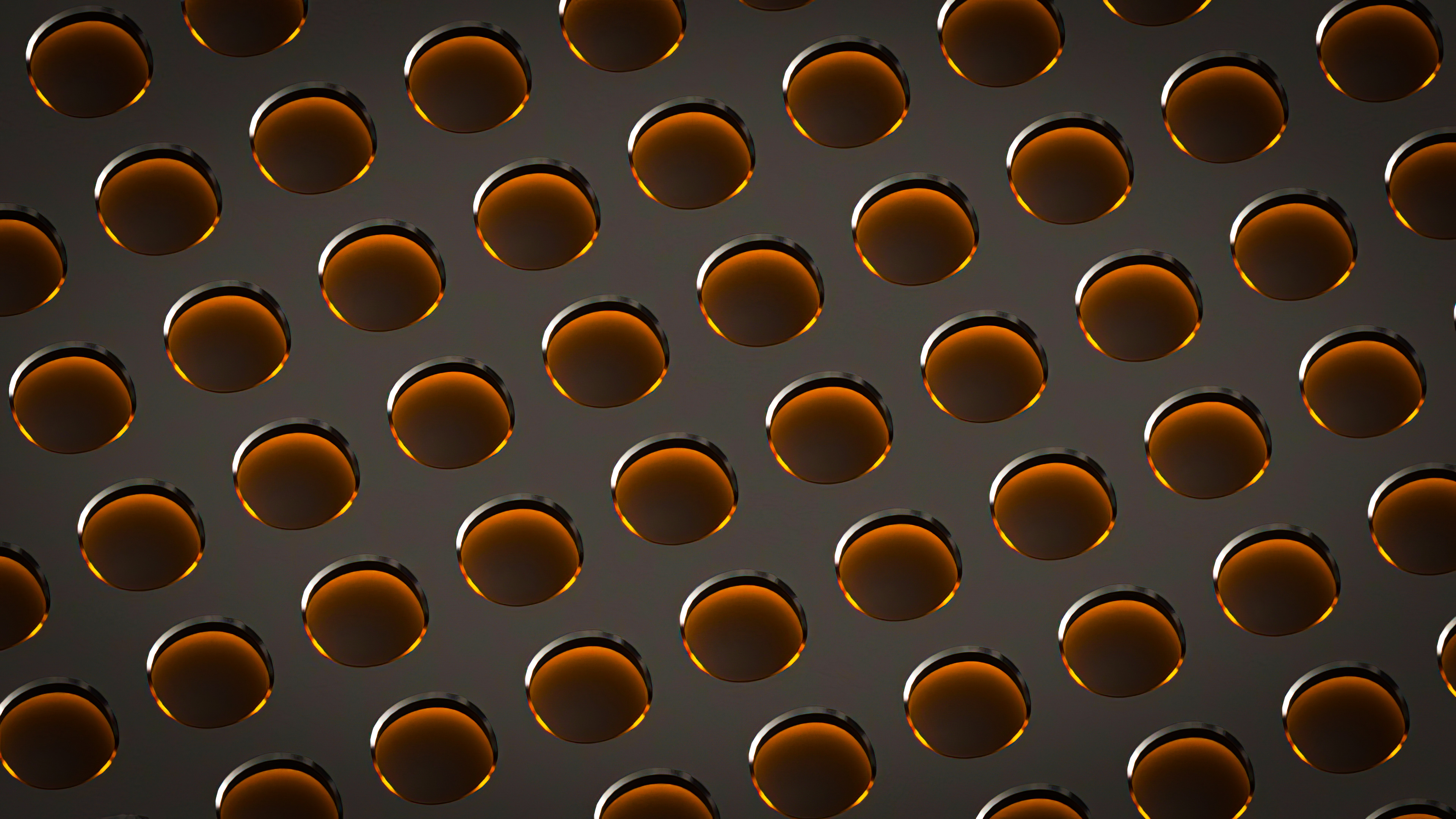 Abstract Holes 3D Abstract Backlighting Ambient Minimalism 3840x2160
