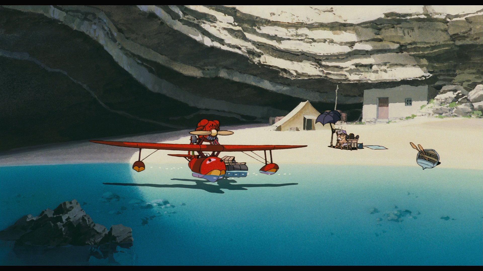 Porco Rosso Studio Ghibli Screen Shot Anime Anime Screenshot Water Airplane 1920x1080